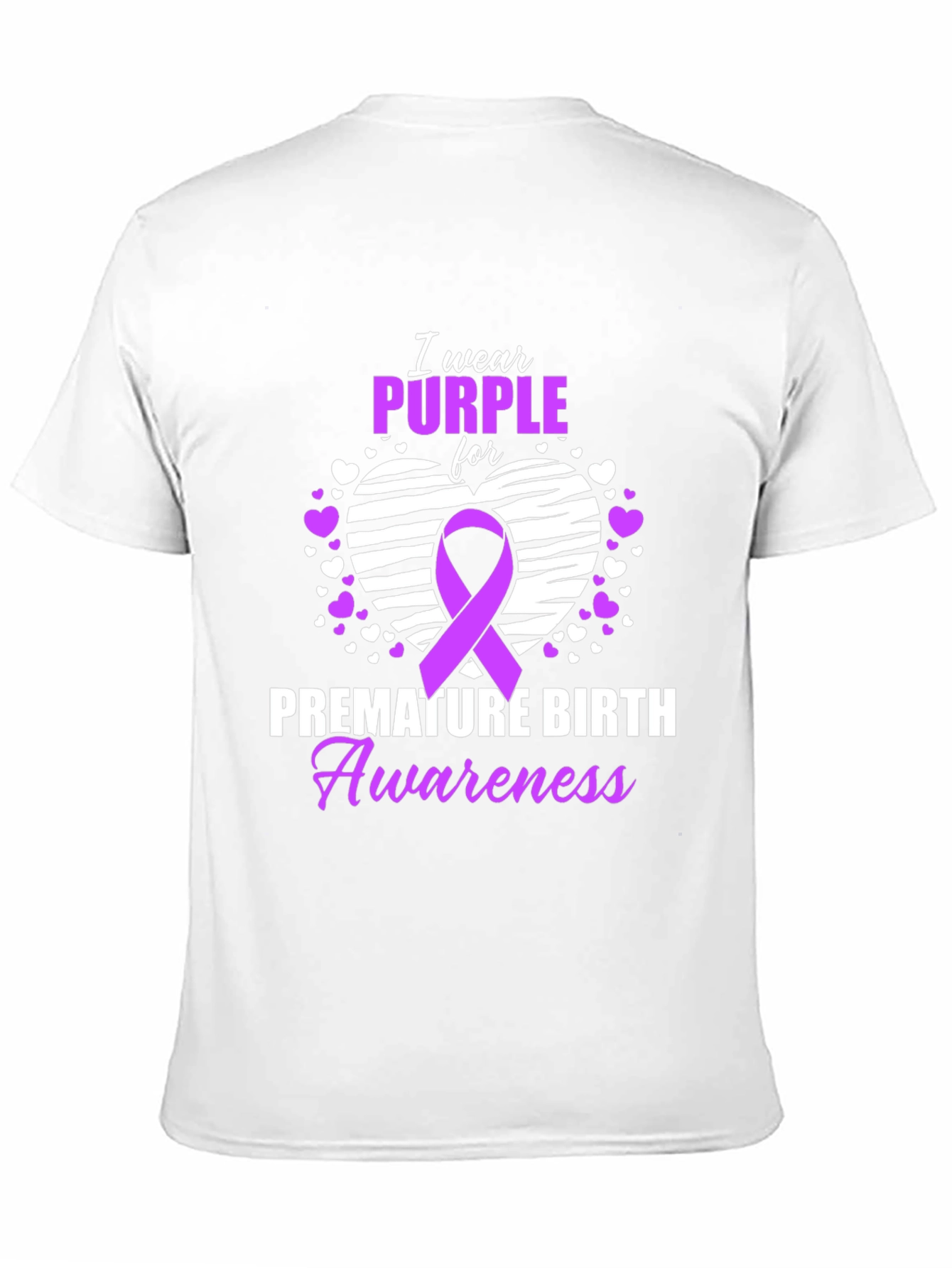 Purple Premature Birth Awareness T-Shirt