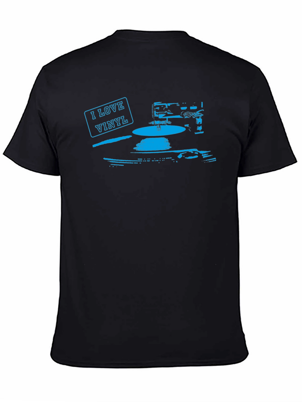 I Love Vinyl Black T-Shirt