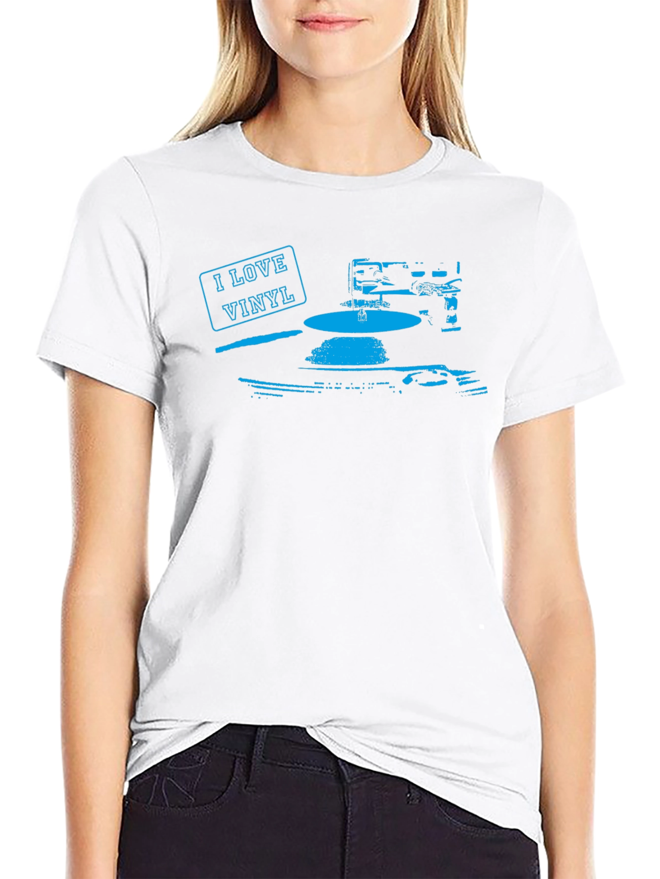 I Love Vinyl Black T-Shirt