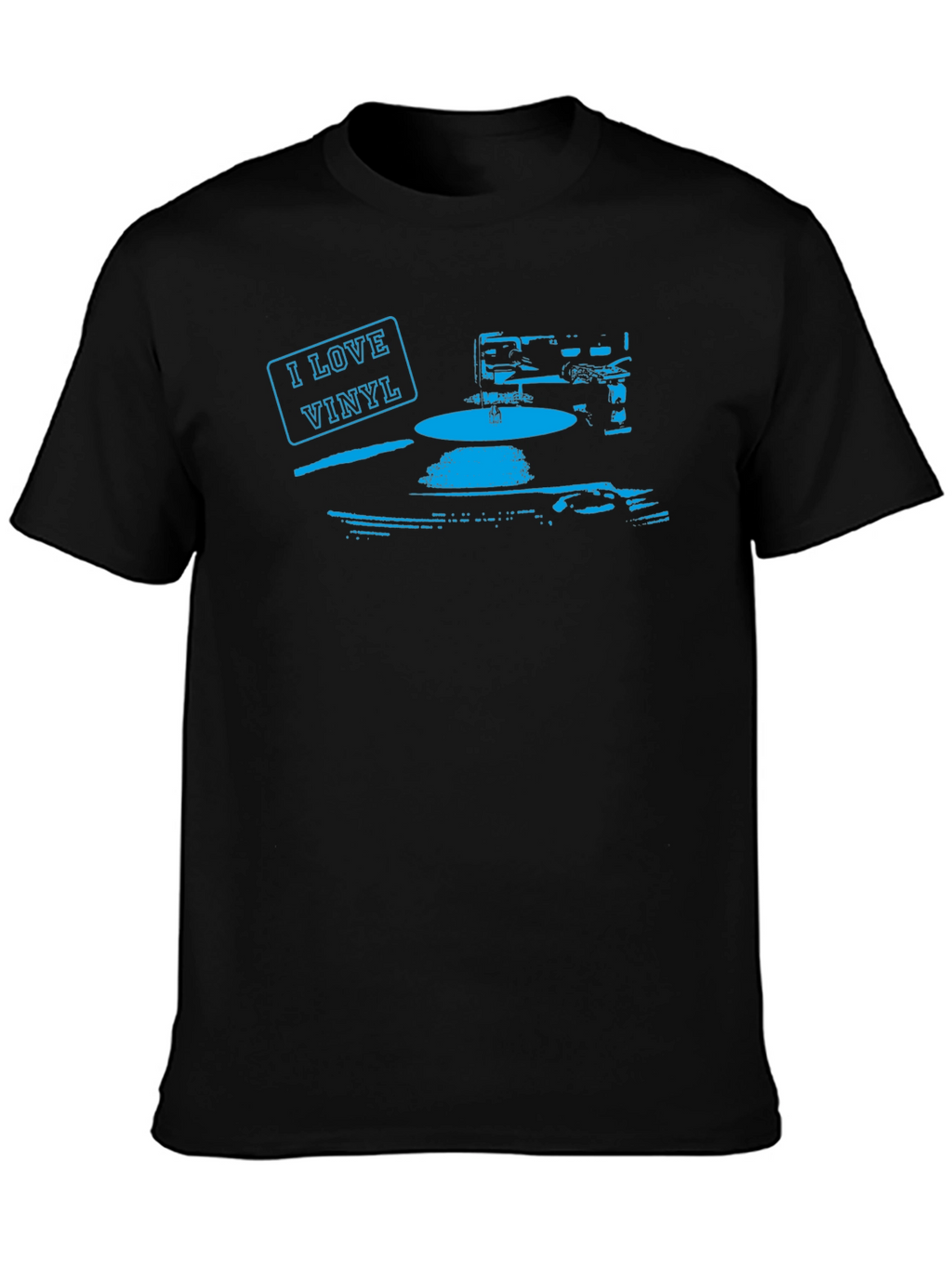 I Love Vinyl Black T-Shirt