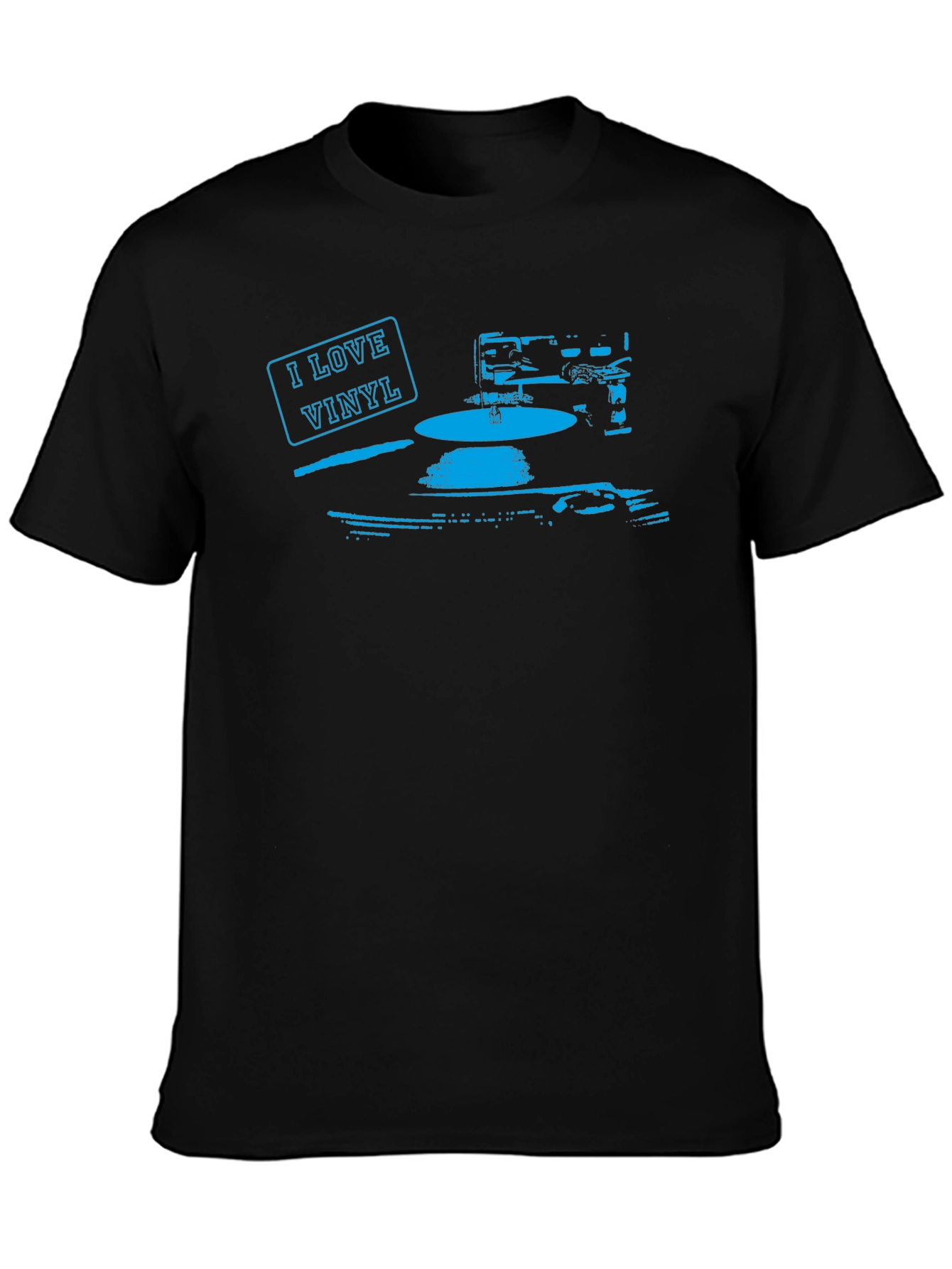 I Love Vinyl Black T-Shirt