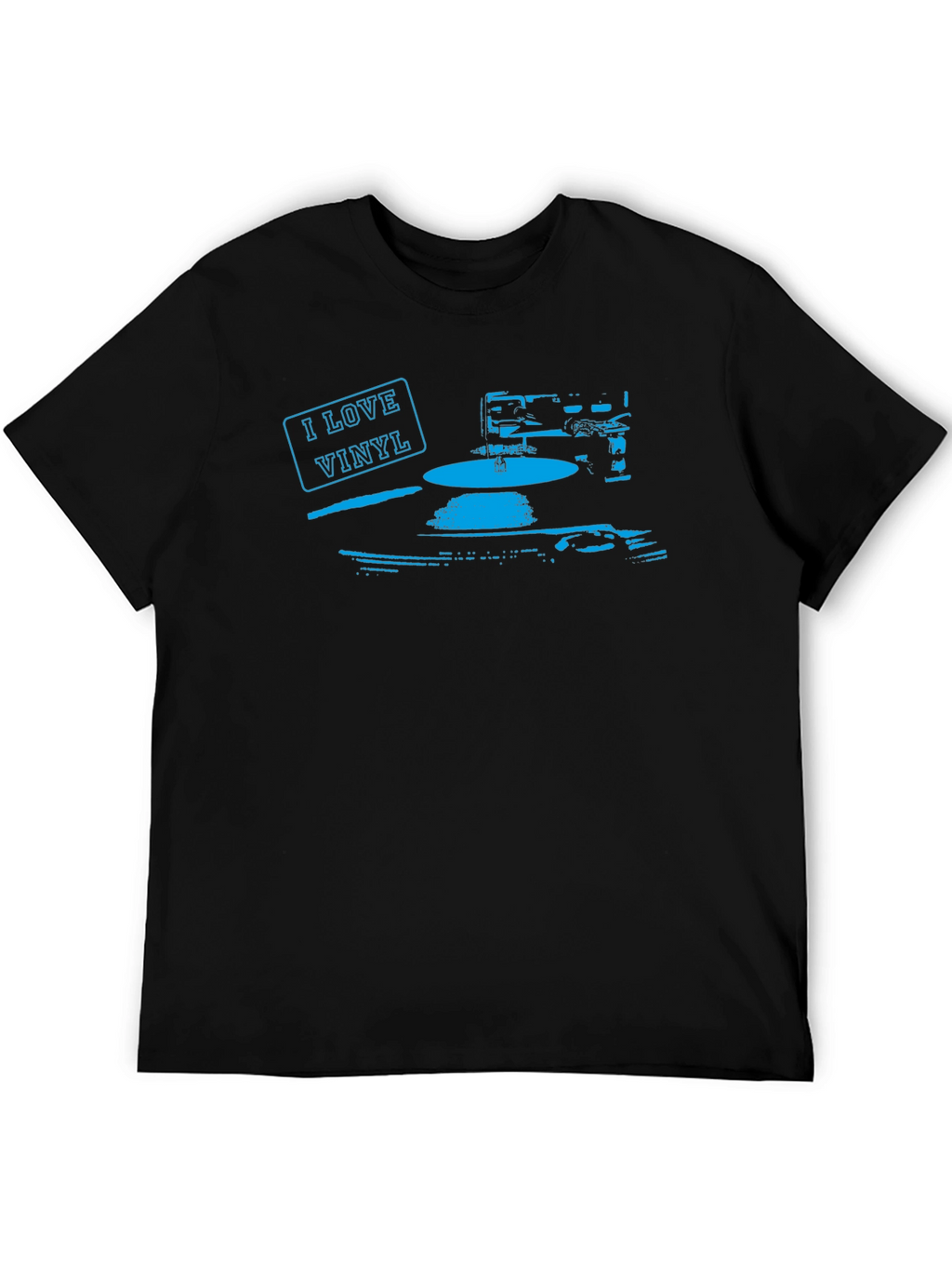 I Love Vinyl Black T-Shirt