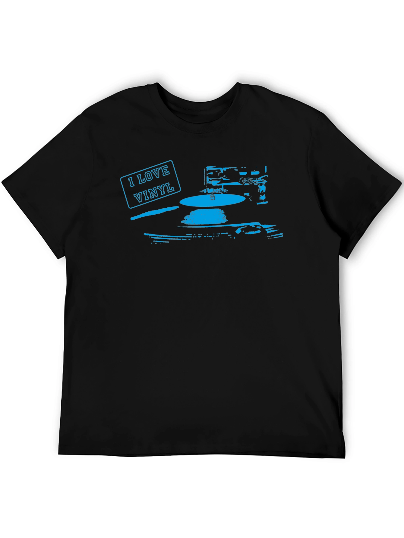 I Love Vinyl Black T-Shirt