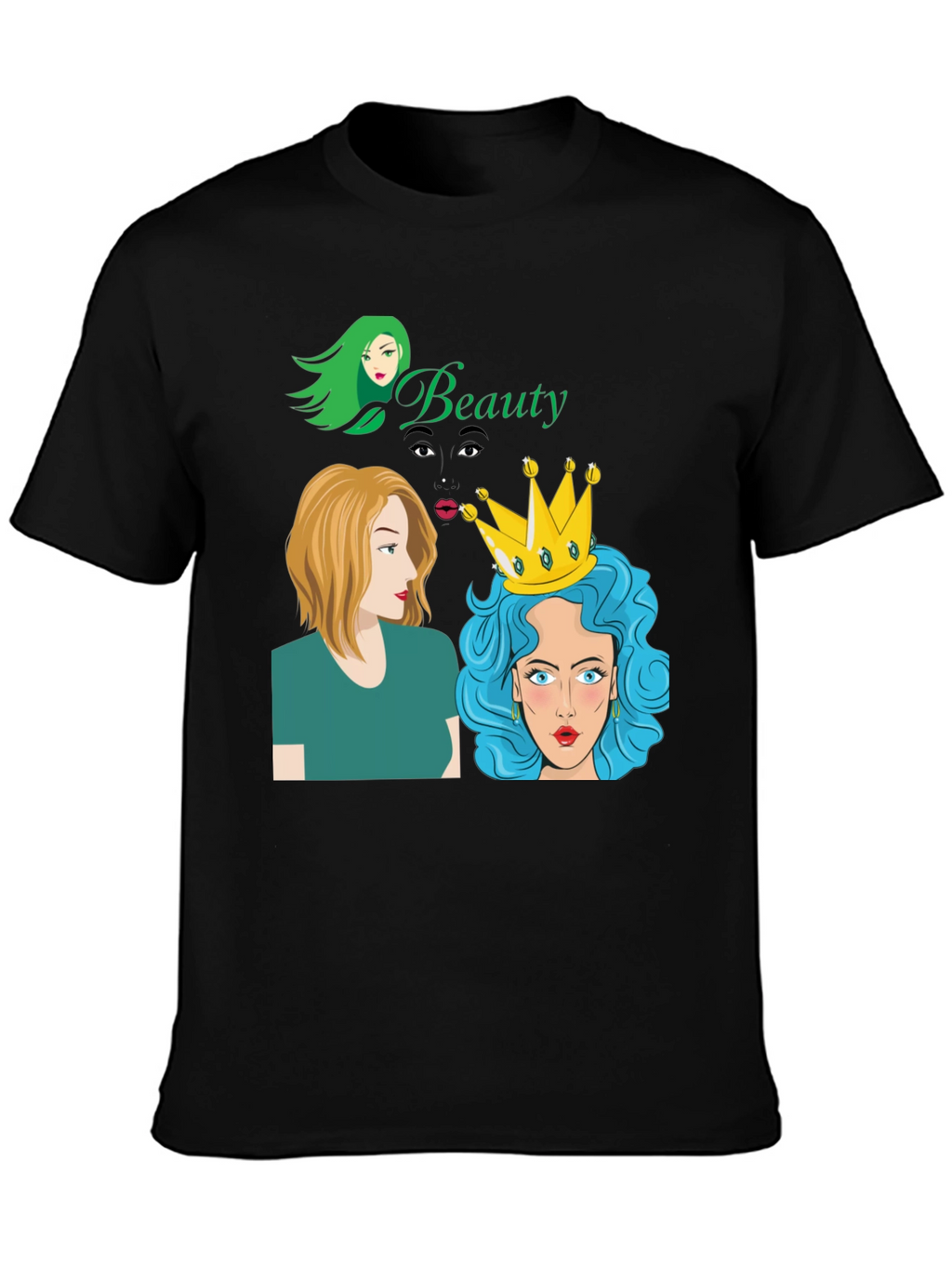 Beauty Queens Black Graphic Tee