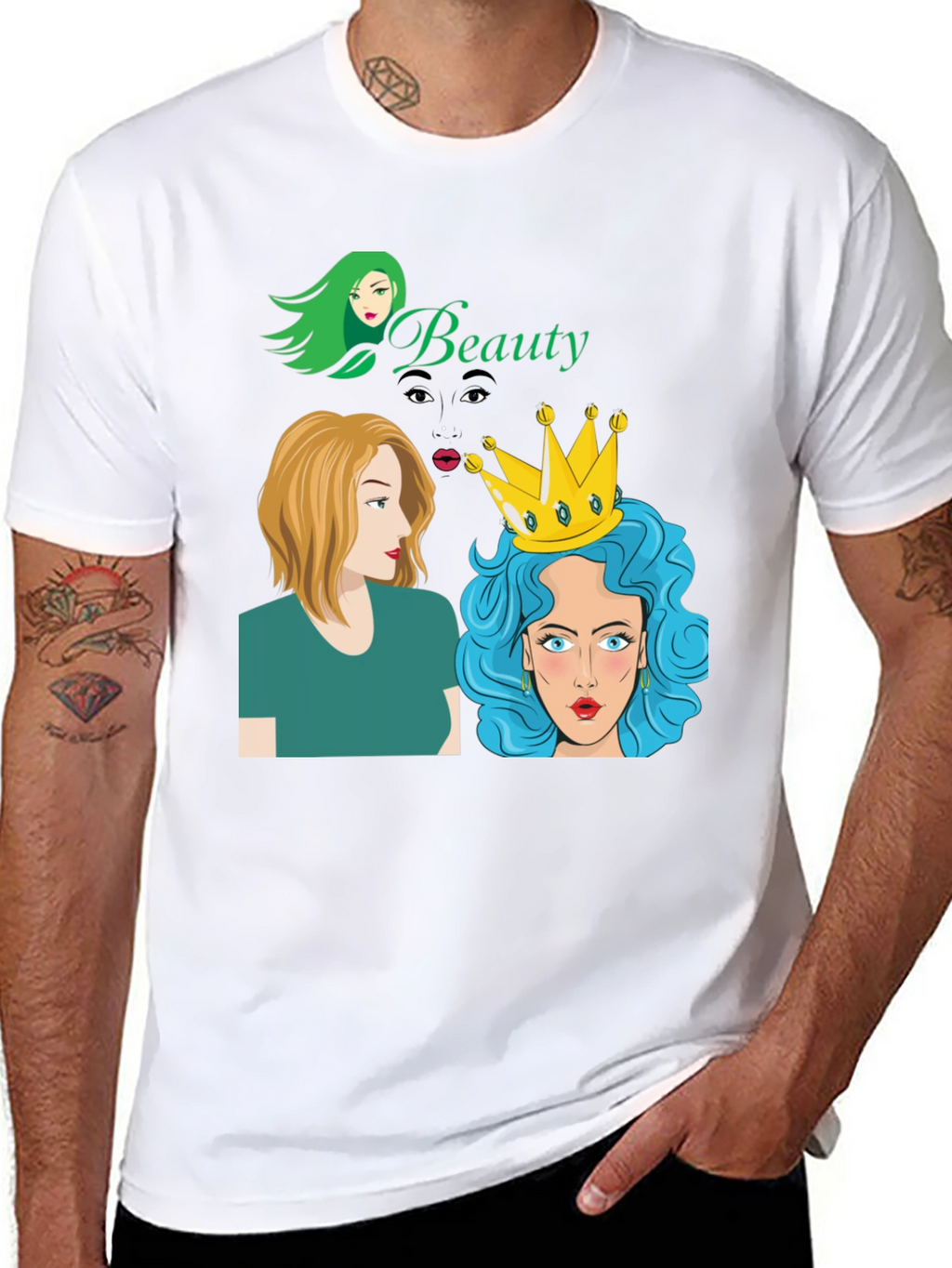 Beauty Queens Black Graphic Tee