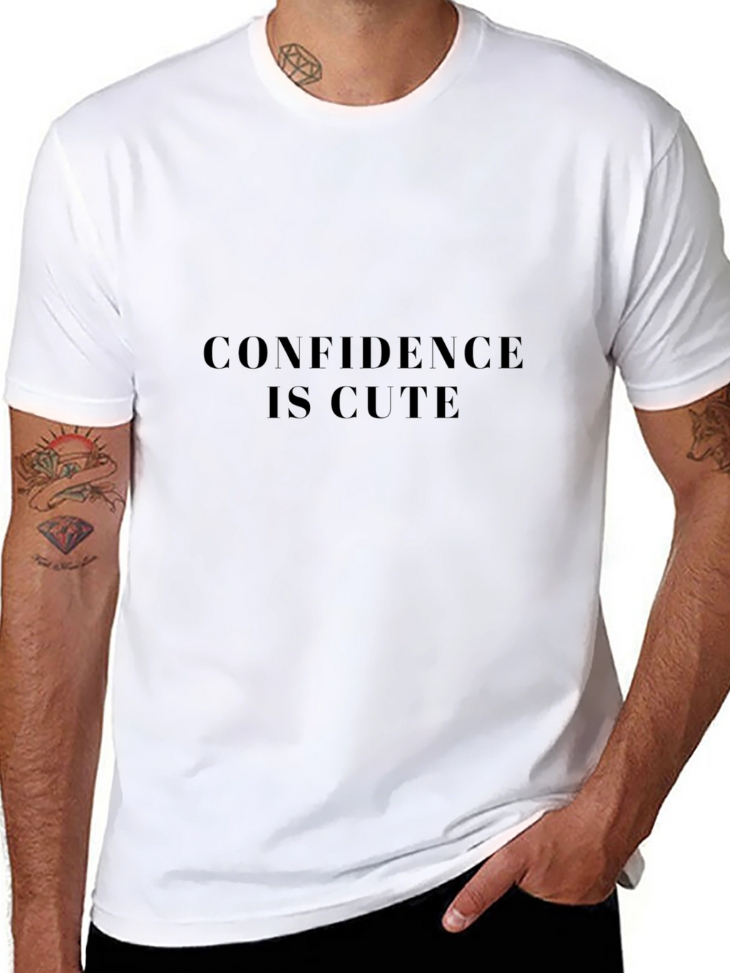 Confidence is Cute Black T-Shirt