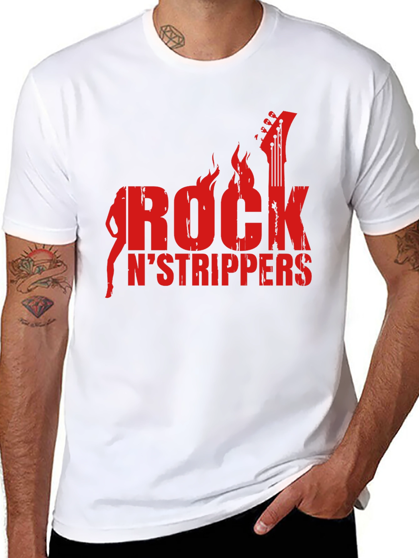 Rock N Strippers Graphic T-Shirt - Mens Black Tee