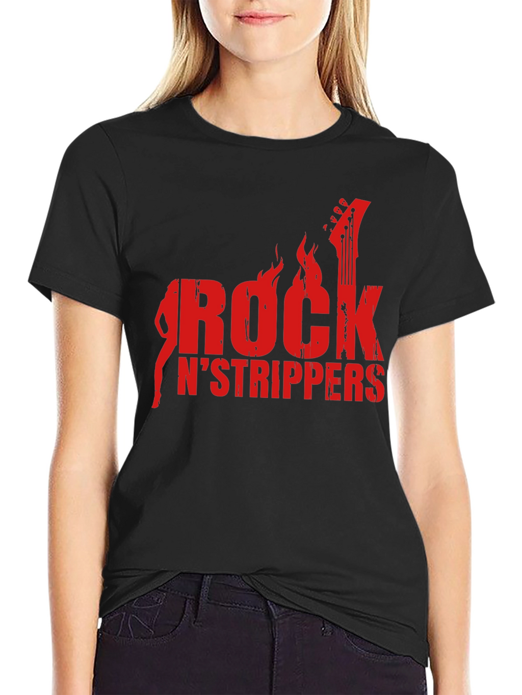 Rock N Strippers Graphic T-Shirt - Mens Black Tee
