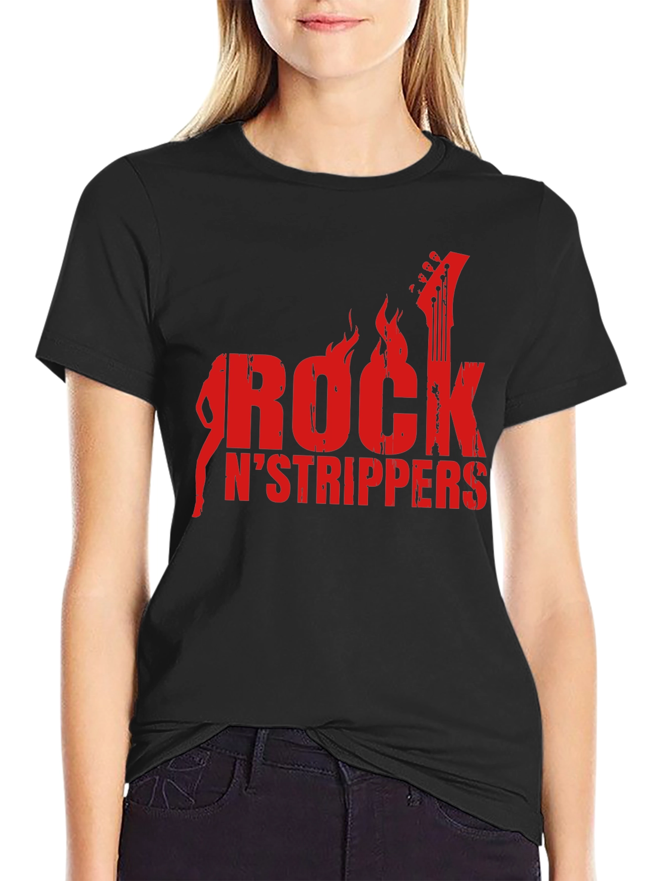Rock N Strippers Graphic T-Shirt - Mens Black Tee