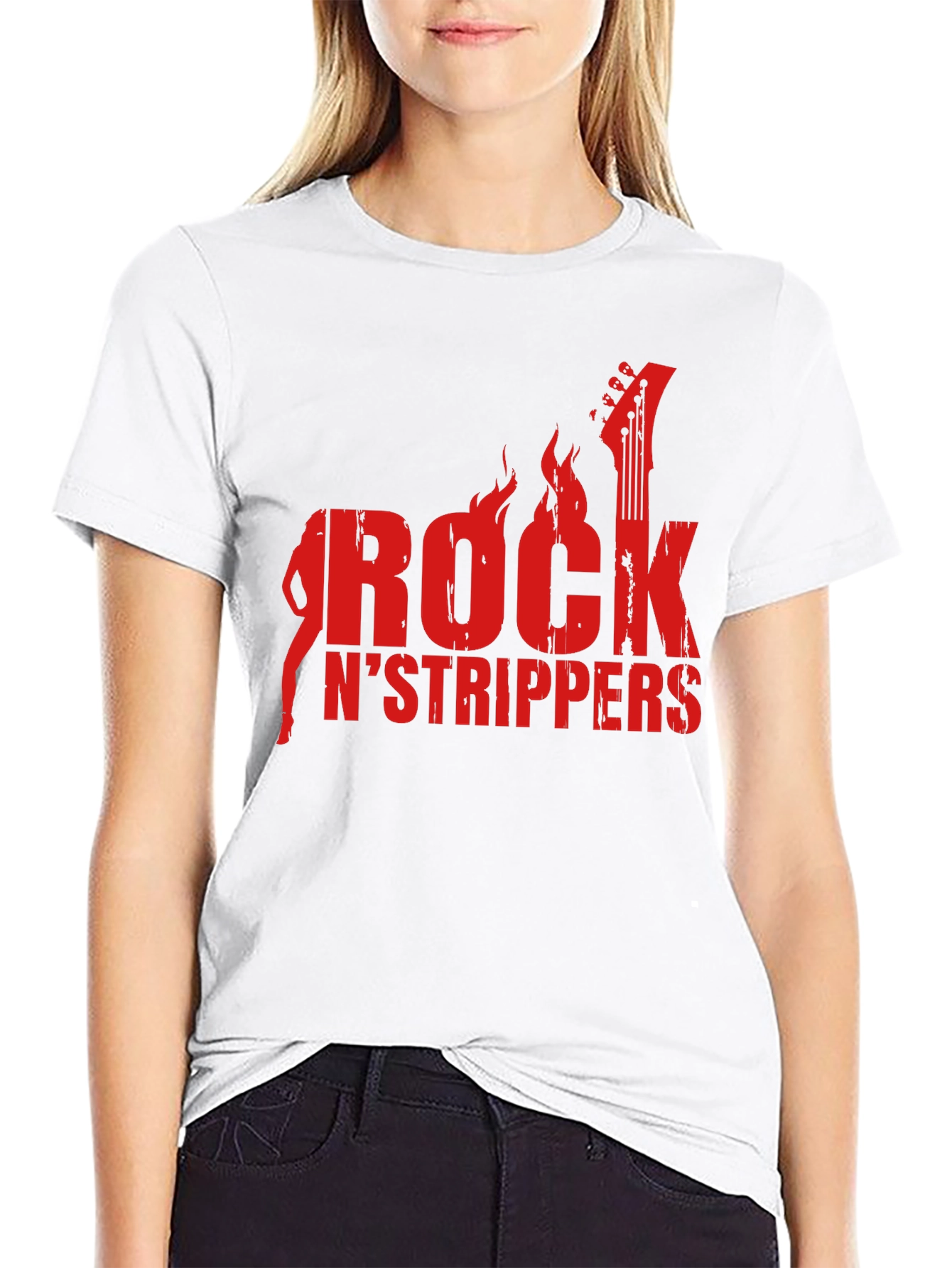 Rock N Strippers Graphic T-Shirt - Mens Black Tee
