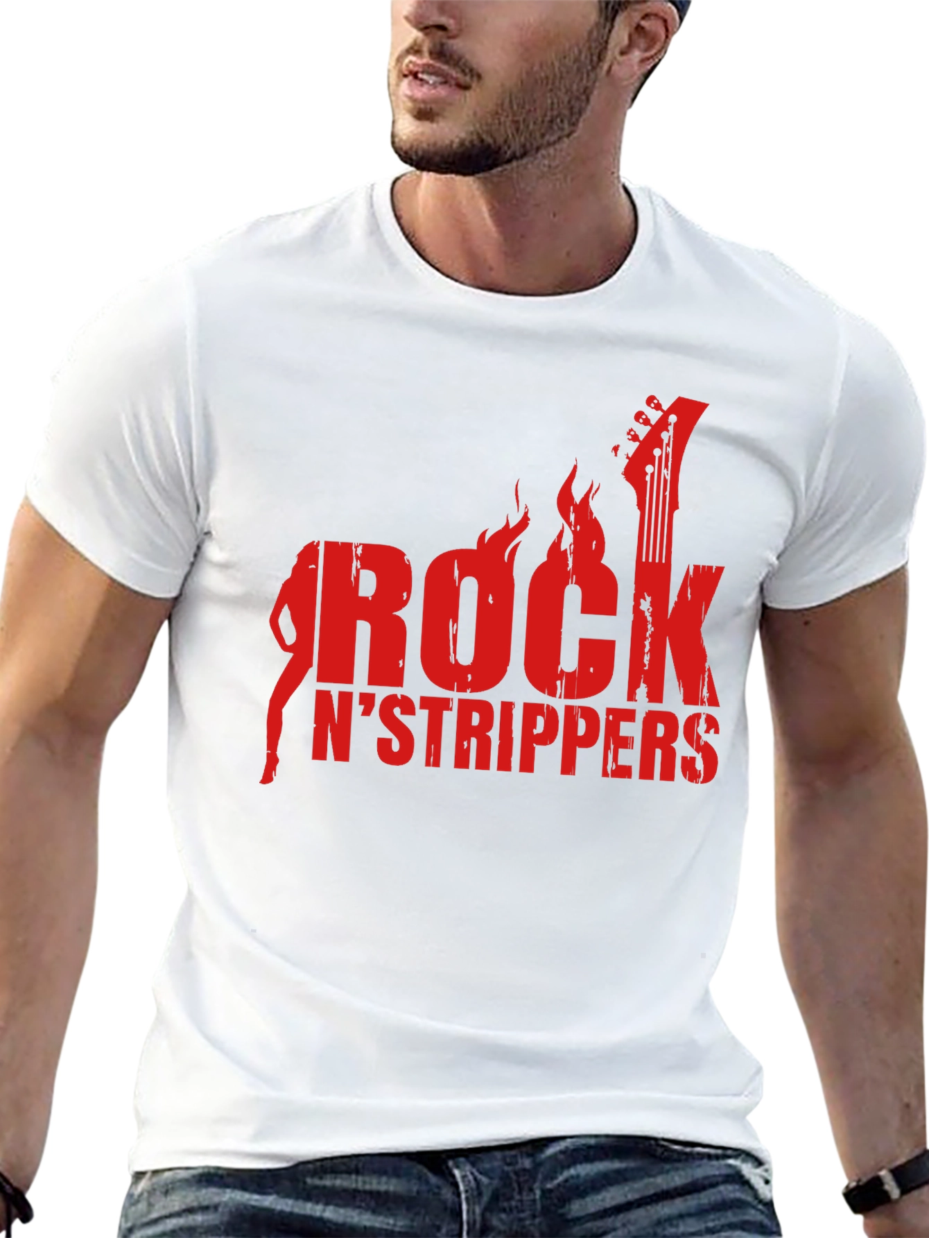 Rock N Strippers Graphic T-Shirt - Mens Black Tee