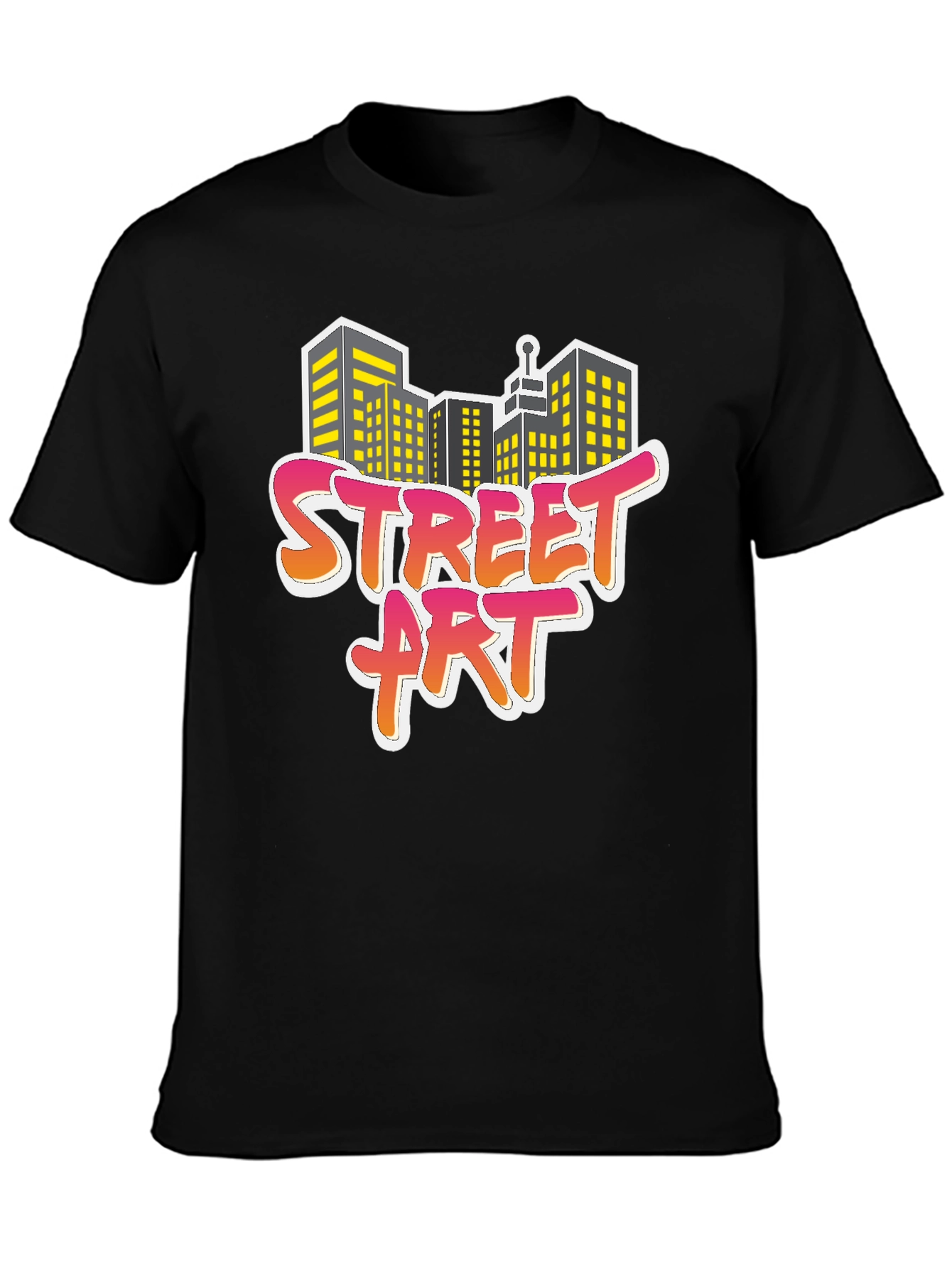 Street Art Cityscape Graphic Tee - Urban Style