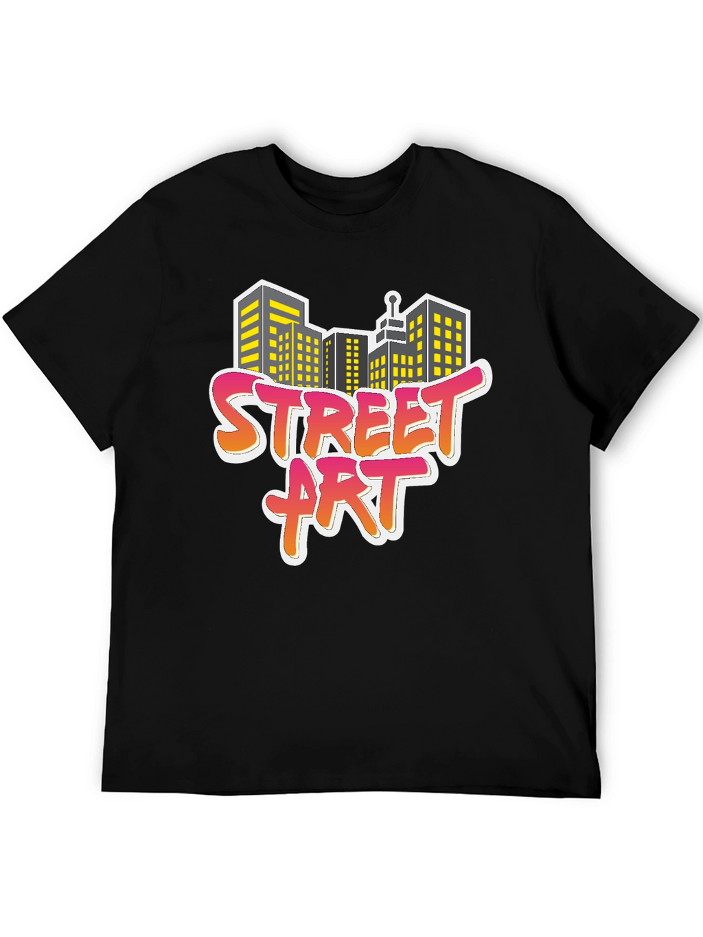 Street Art Cityscape Graphic Tee - Urban Style