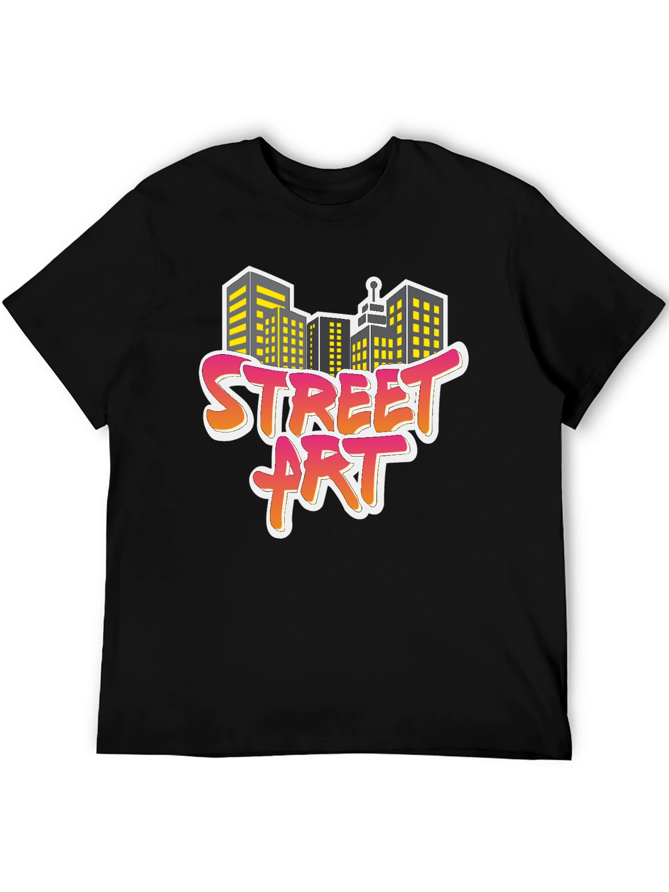 Street Art Cityscape Graphic Tee - Urban Style