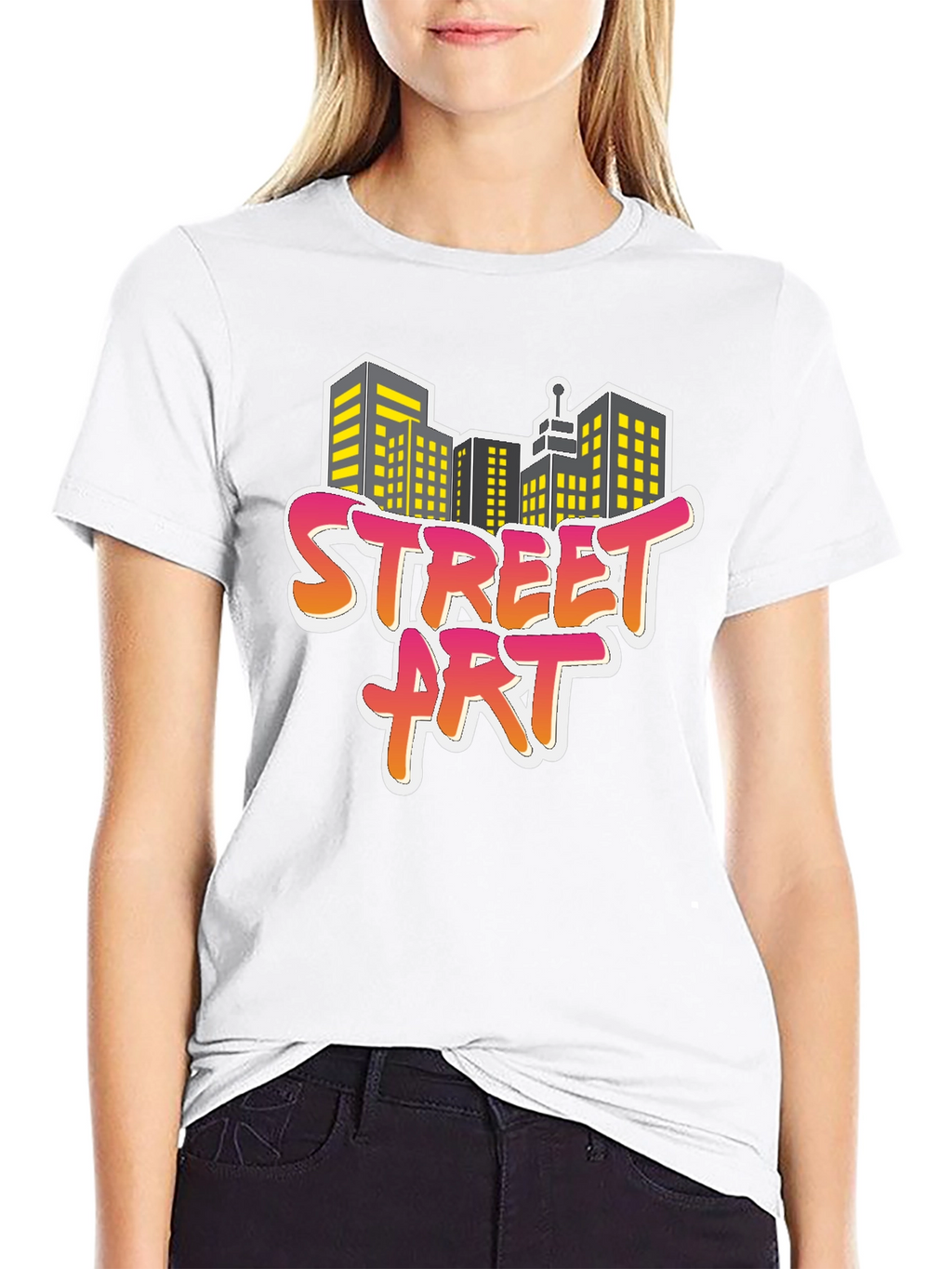 Street Art Cityscape Graphic Tee - Urban Style