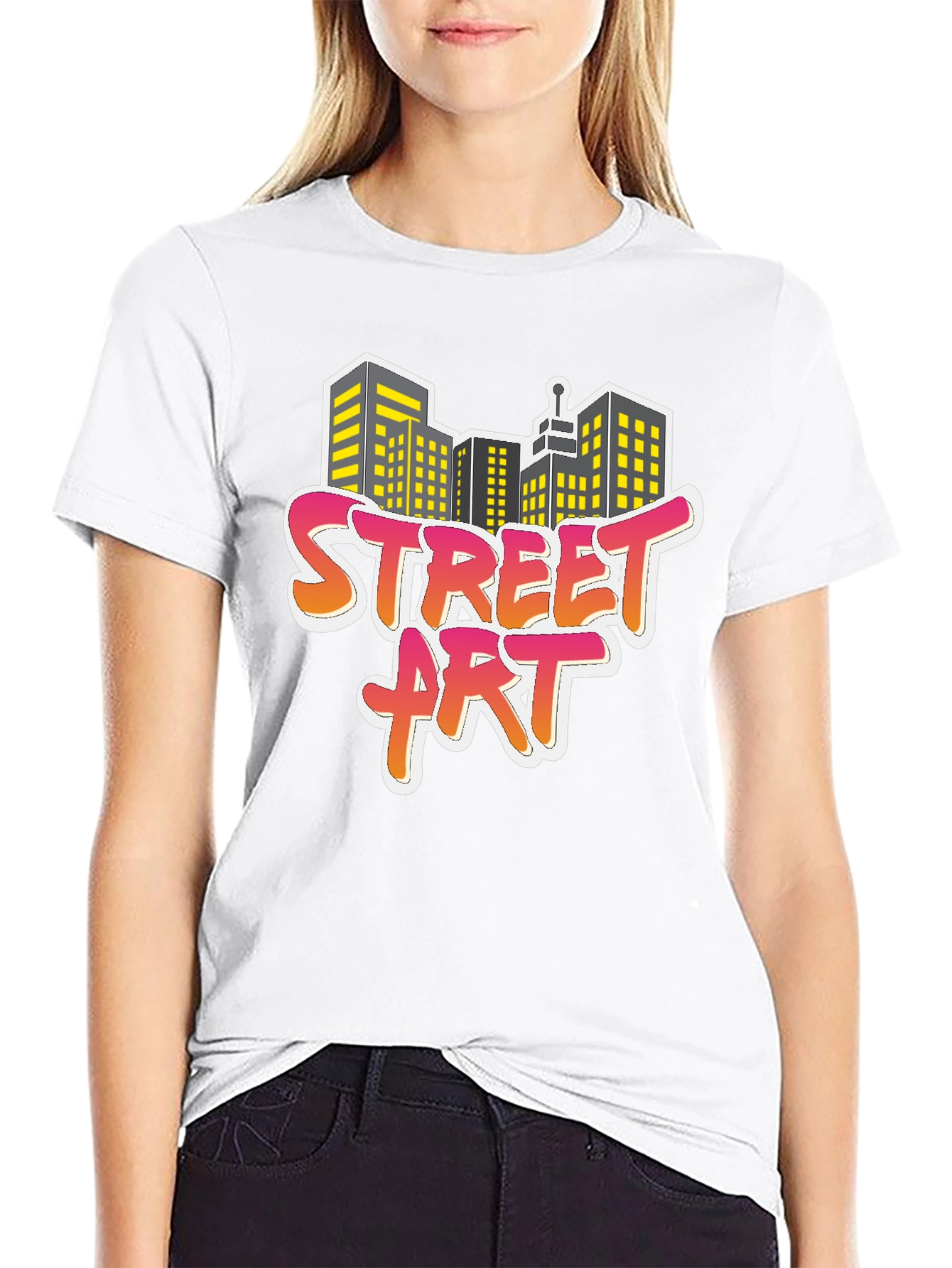 Street Art Cityscape Graphic Tee - Urban Style
