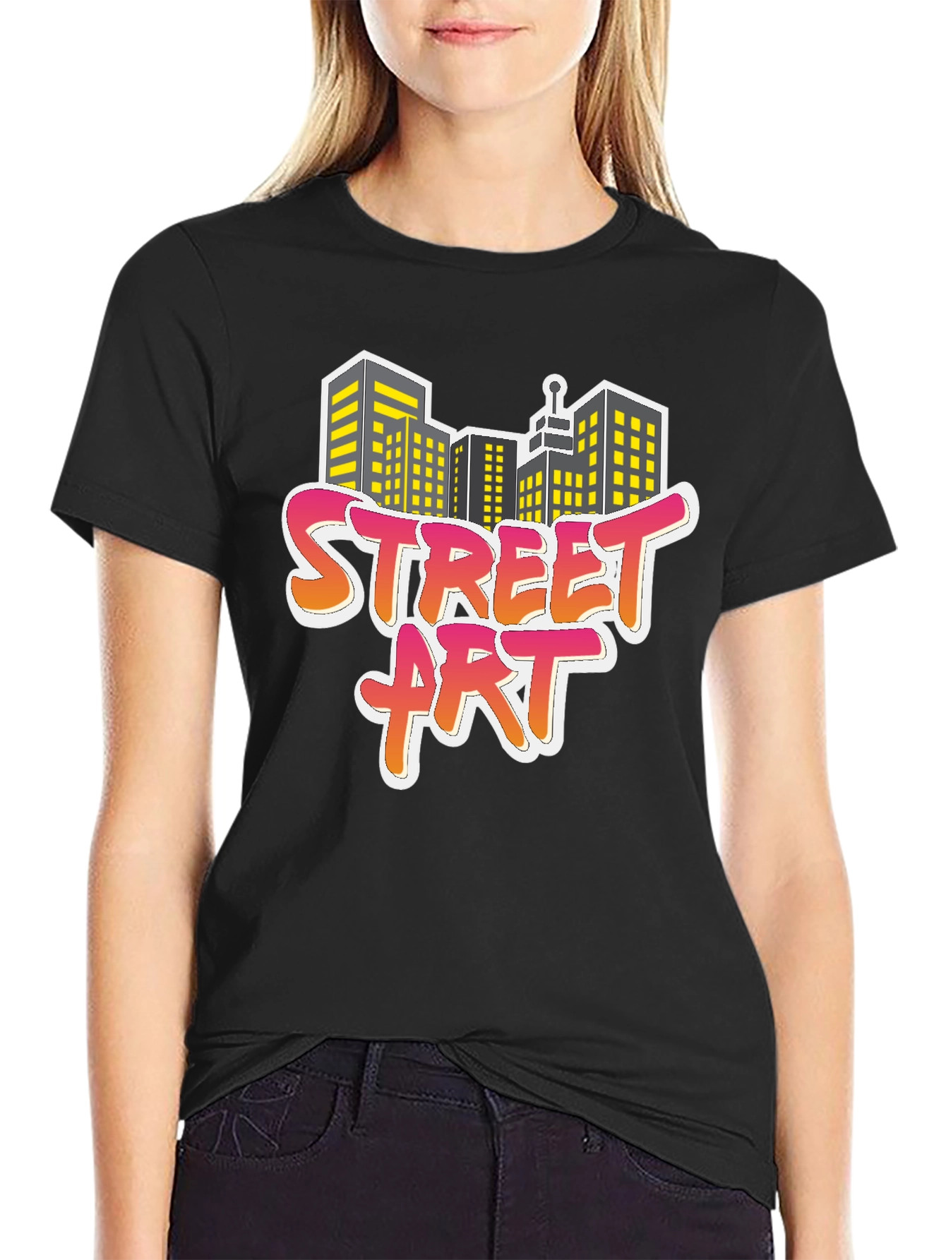 Street Art Cityscape Graphic Tee - Urban Style