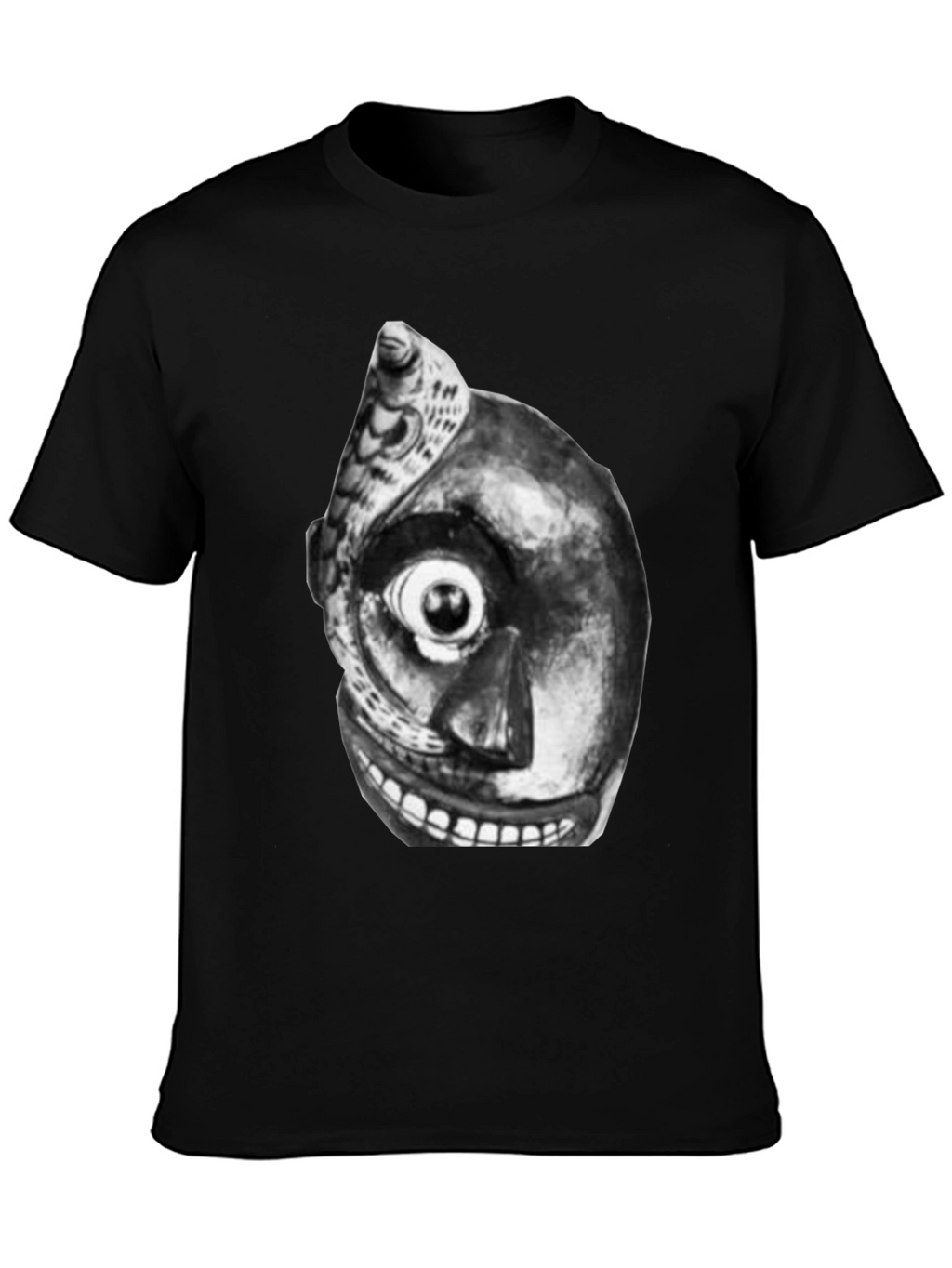 Unique Graphic Tee - Black T-Shirt with Abstract Art