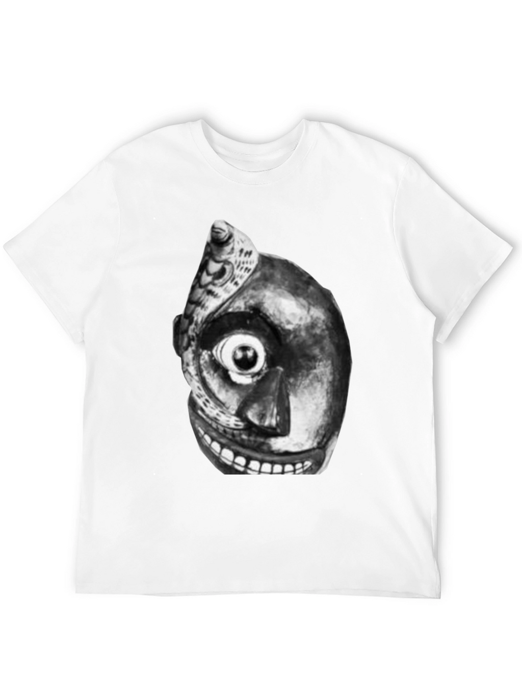 Unique Graphic Tee - Black T-Shirt with Abstract Art
