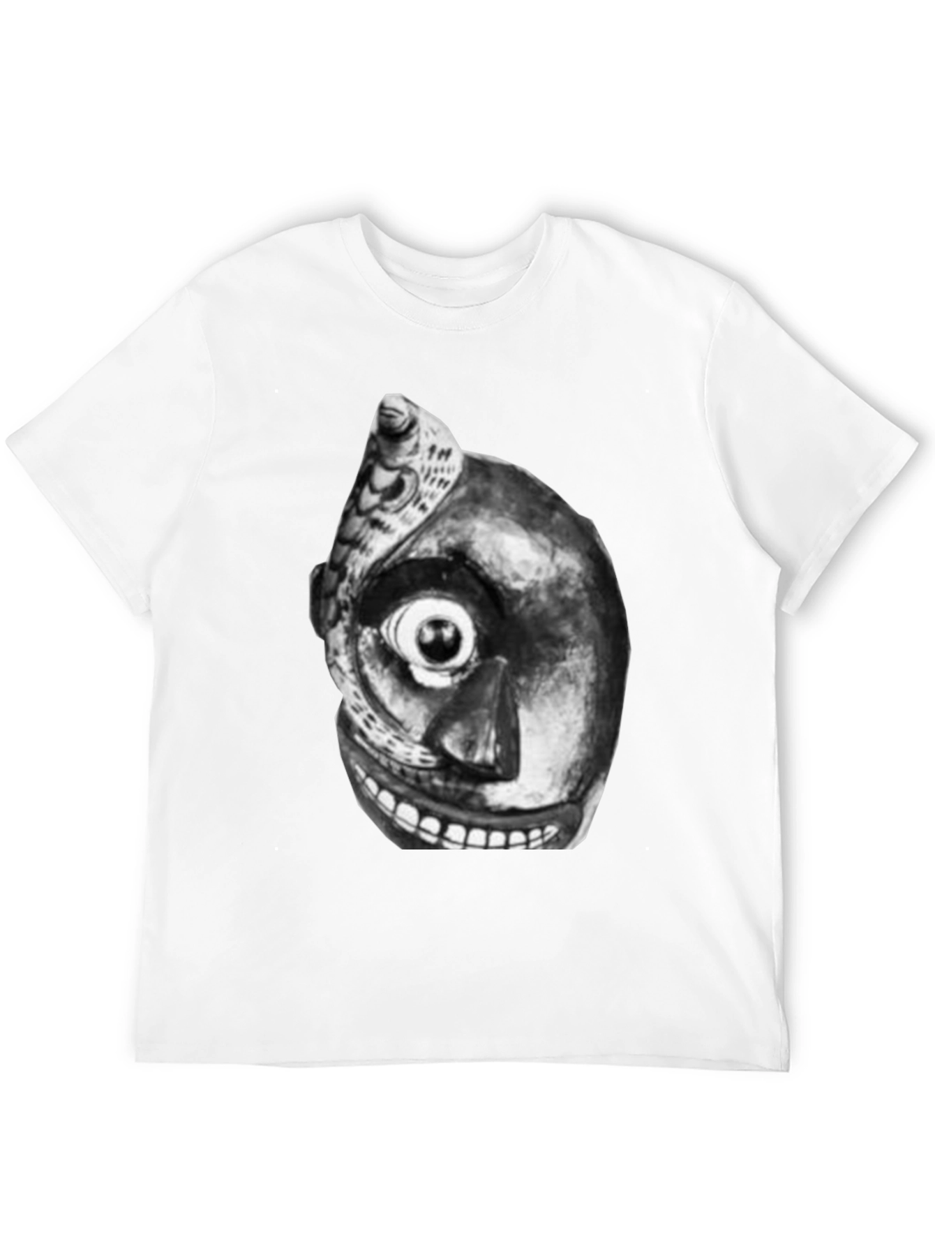 Unique Graphic Tee - Black T-Shirt with Abstract Art