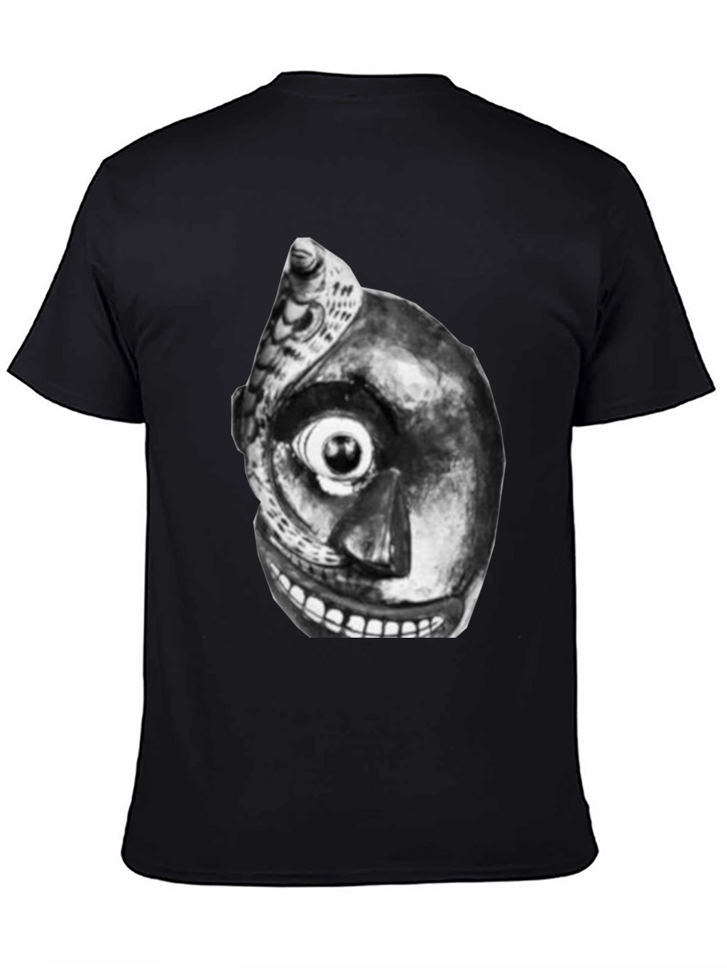 Unique Graphic Tee - Black T-Shirt with Abstract Art