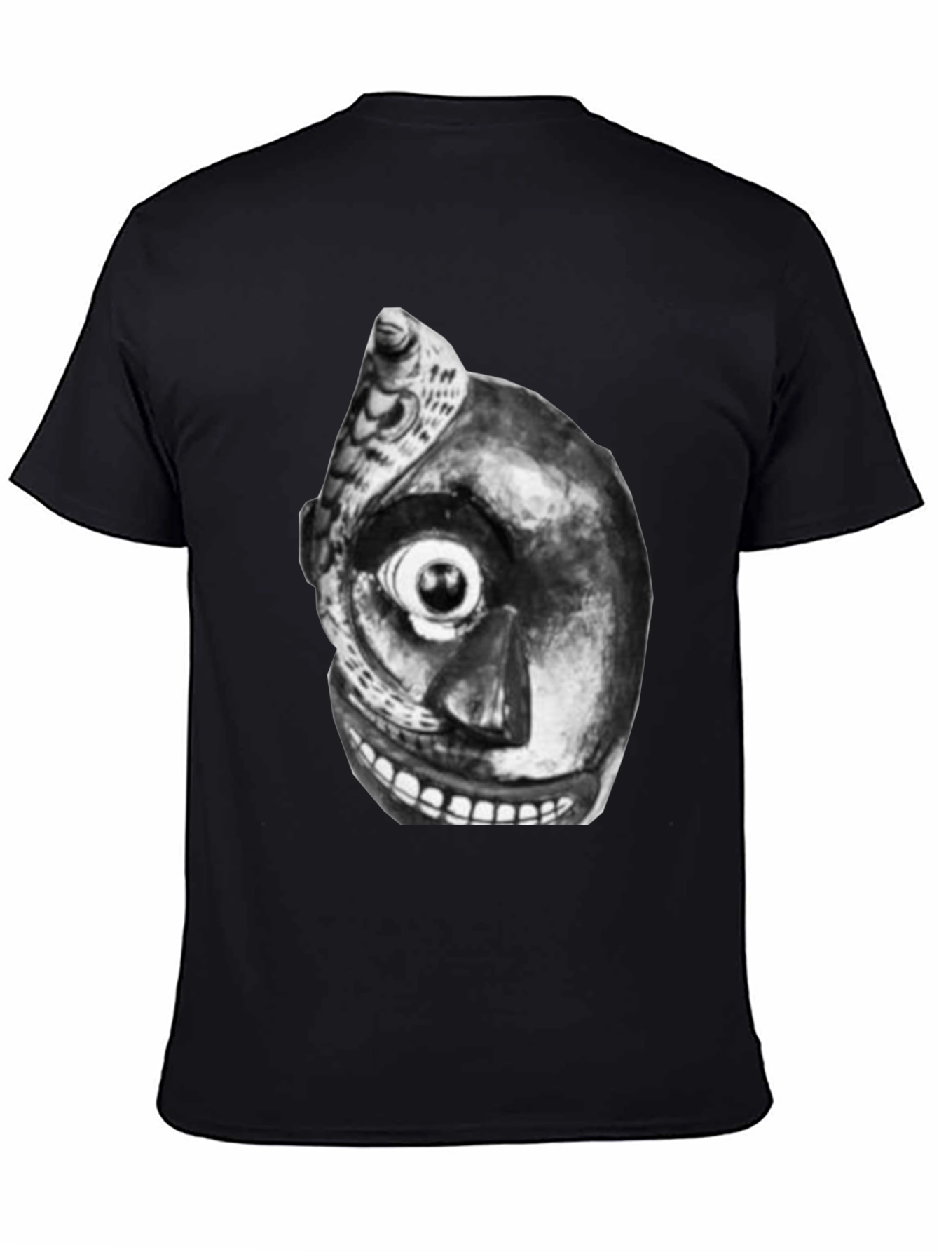 Unique Graphic Tee - Black T-Shirt with Abstract Art
