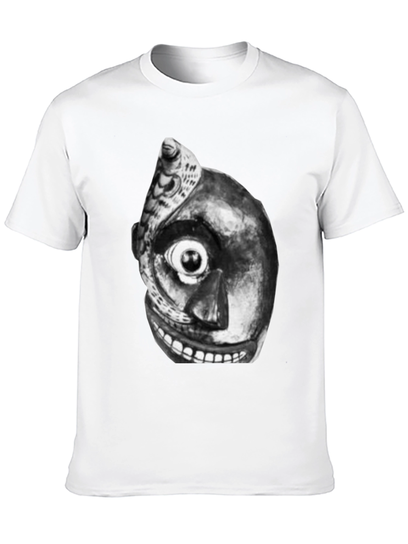 Unique Graphic Tee - Black T-Shirt with Abstract Art