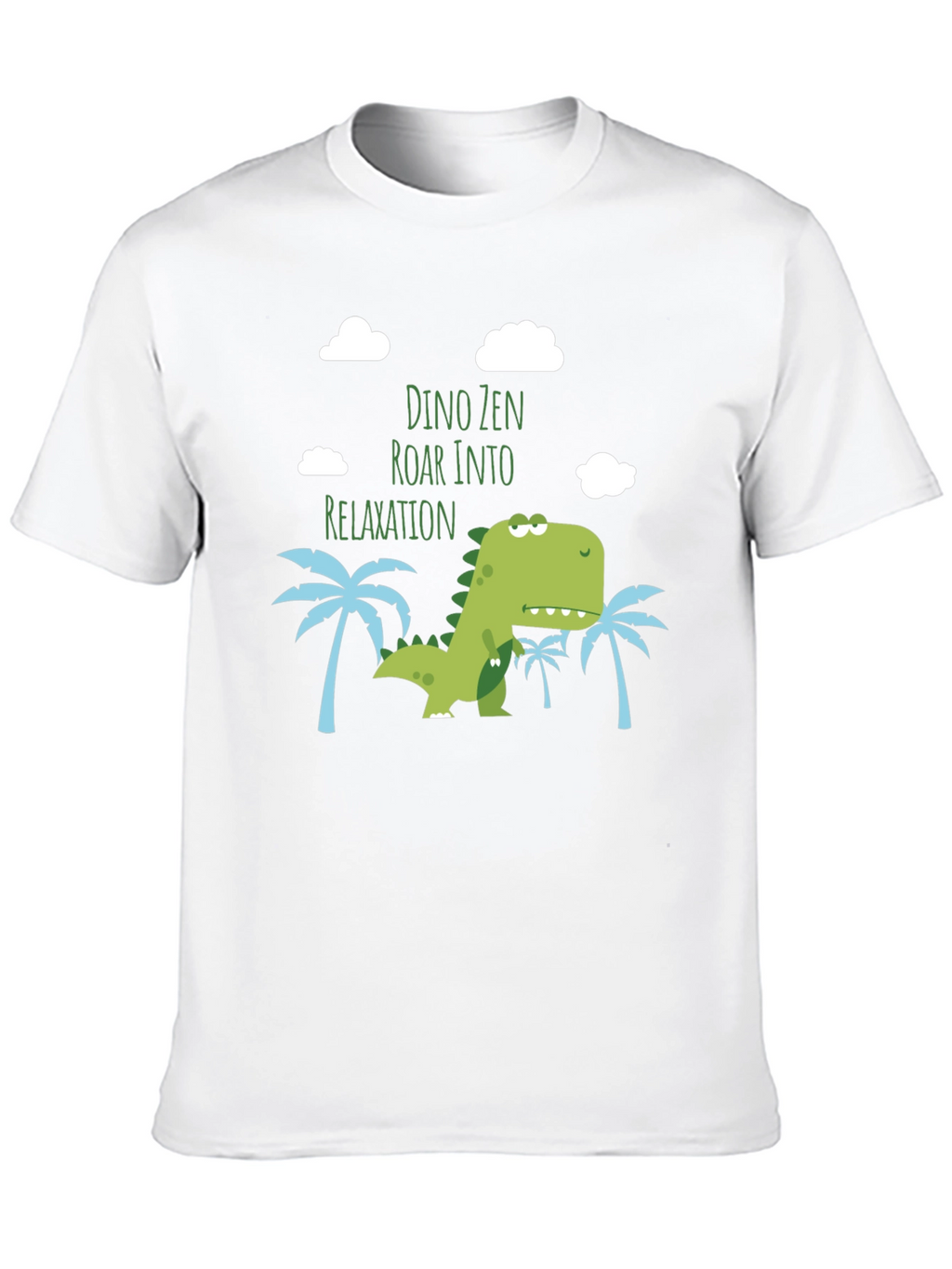 Dino Zen Relaxation T-Shirt - Funny Cute Design