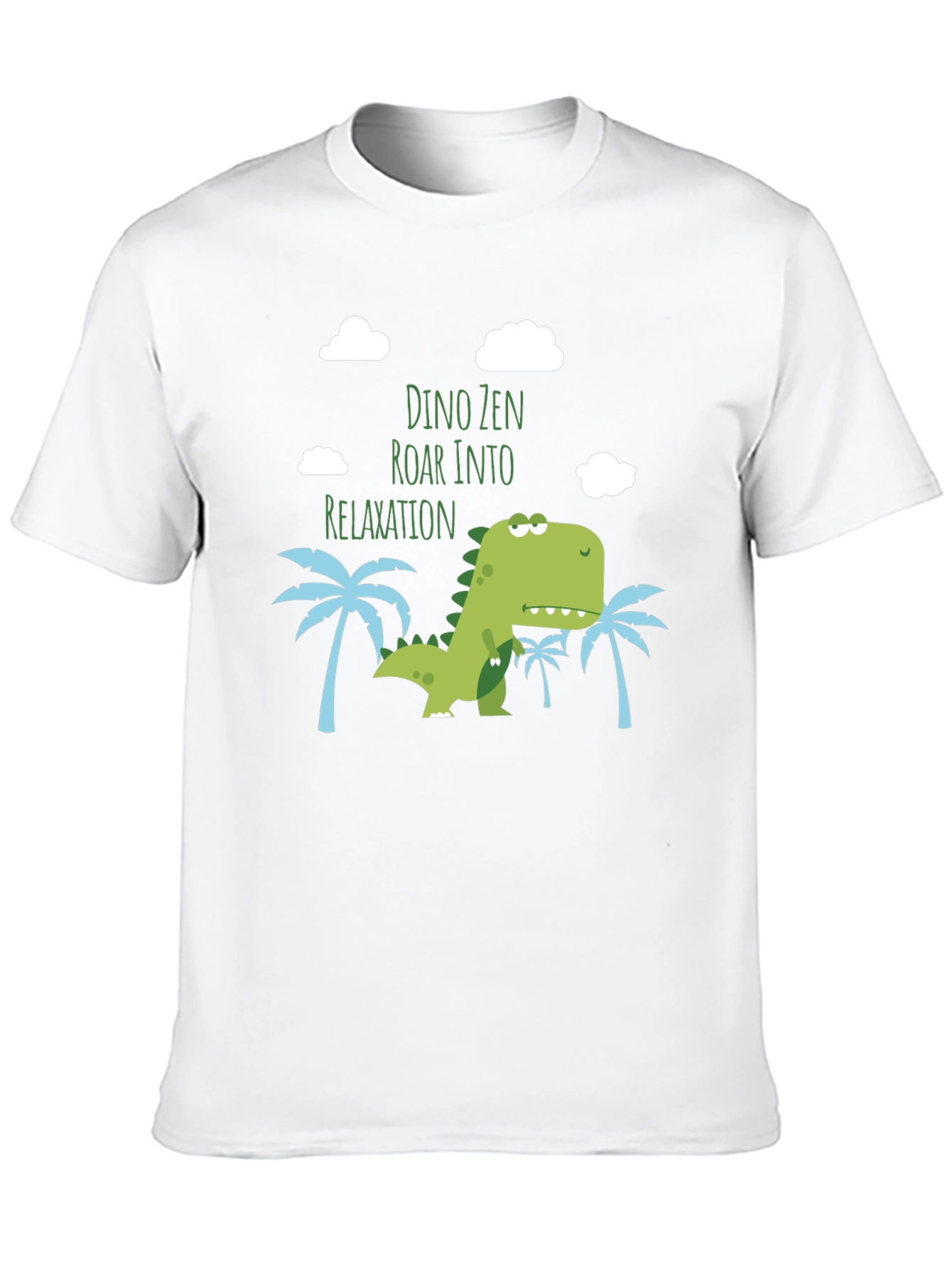 Dino Zen Relaxation T-Shirt - Funny Cute Design