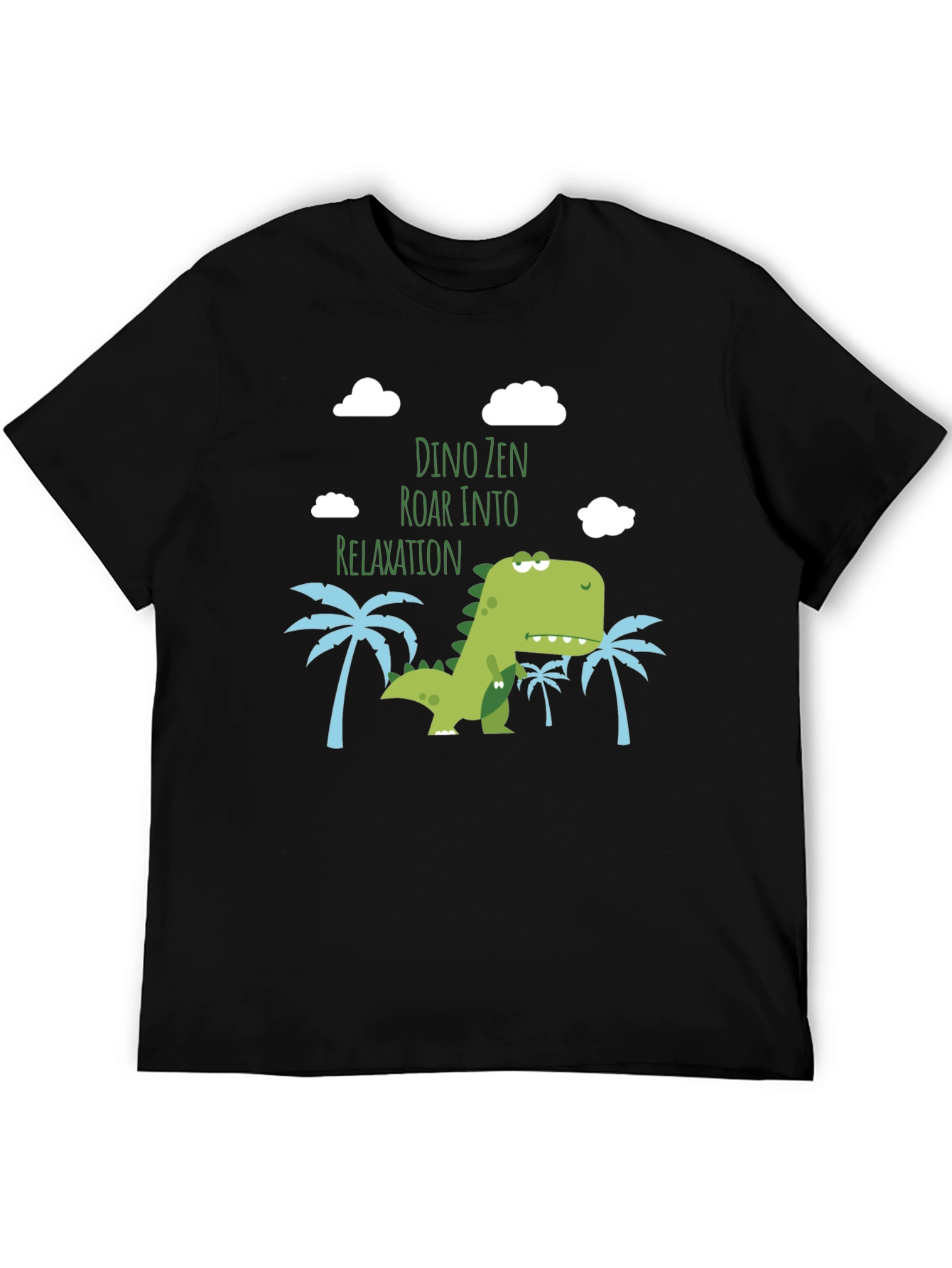 Dino Zen Relaxation T-Shirt - Funny Cute Design