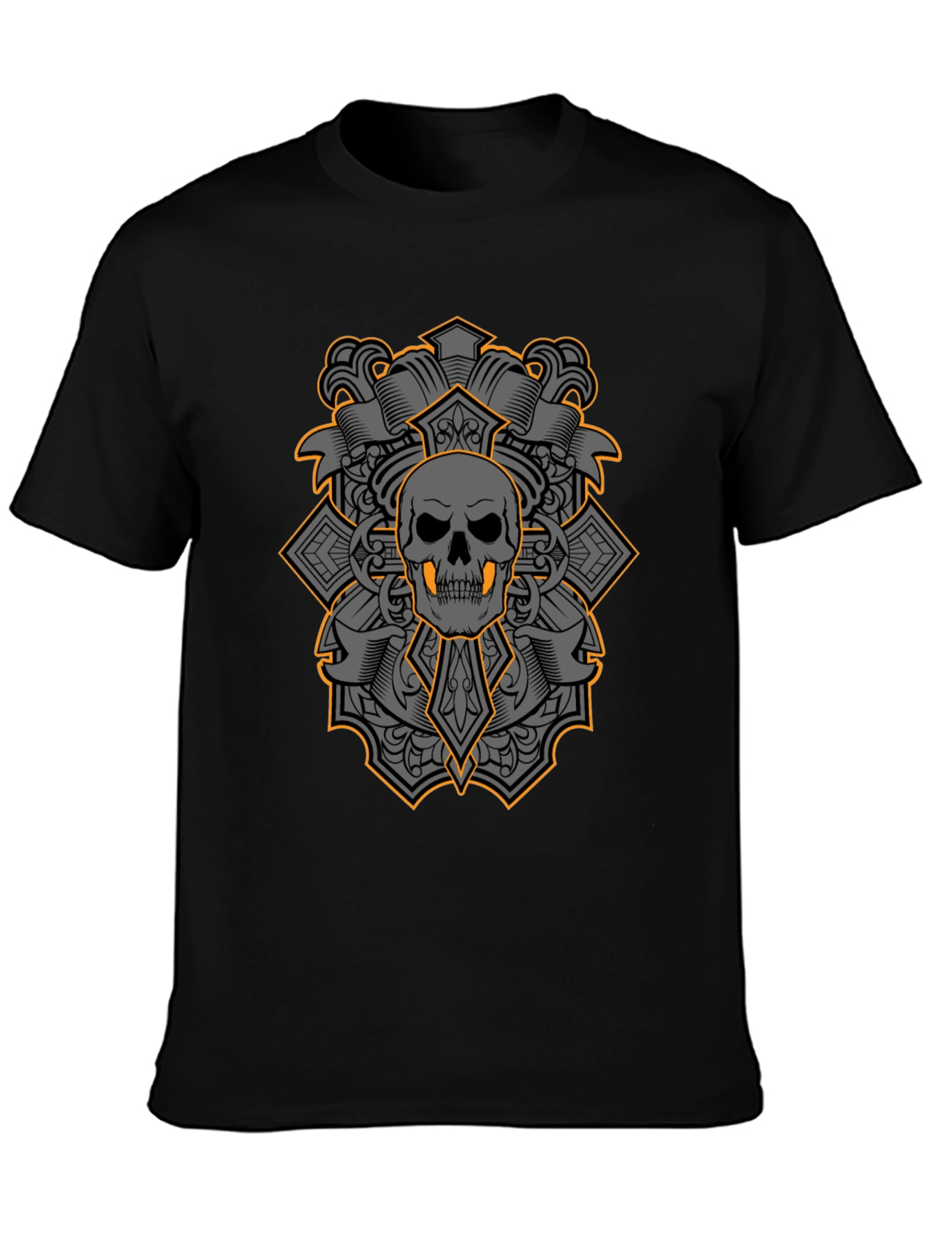 Skull & Crossbones Graphic Tee - Bold Gothic Style