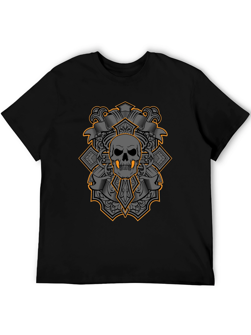 Skull & Crossbones Graphic Tee - Bold Gothic Style