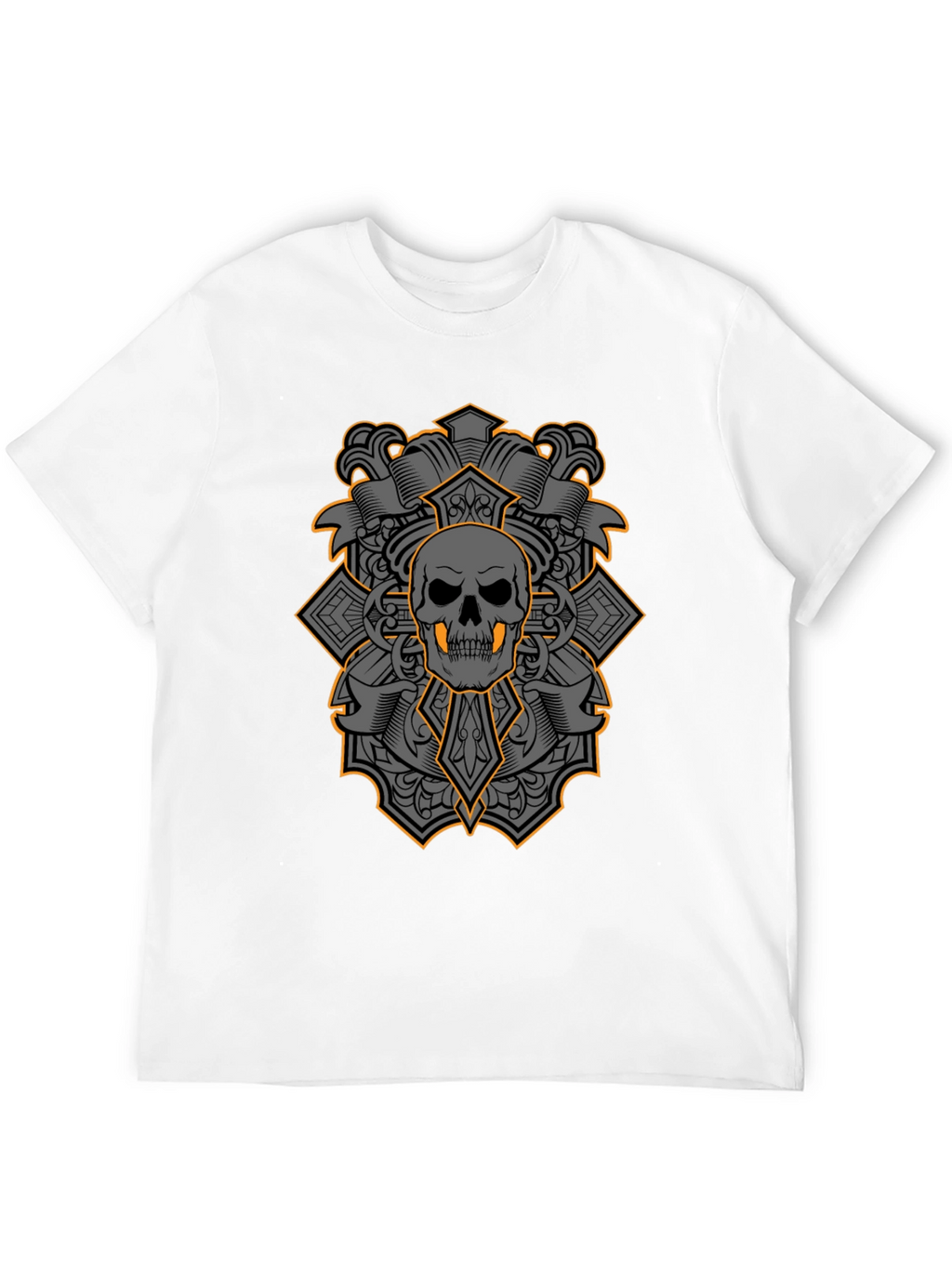 Skull & Crossbones Graphic Tee - Bold Gothic Style