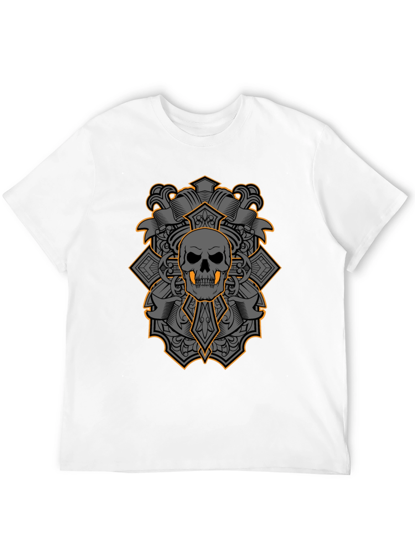 Skull & Crossbones Graphic Tee - Bold Gothic Style