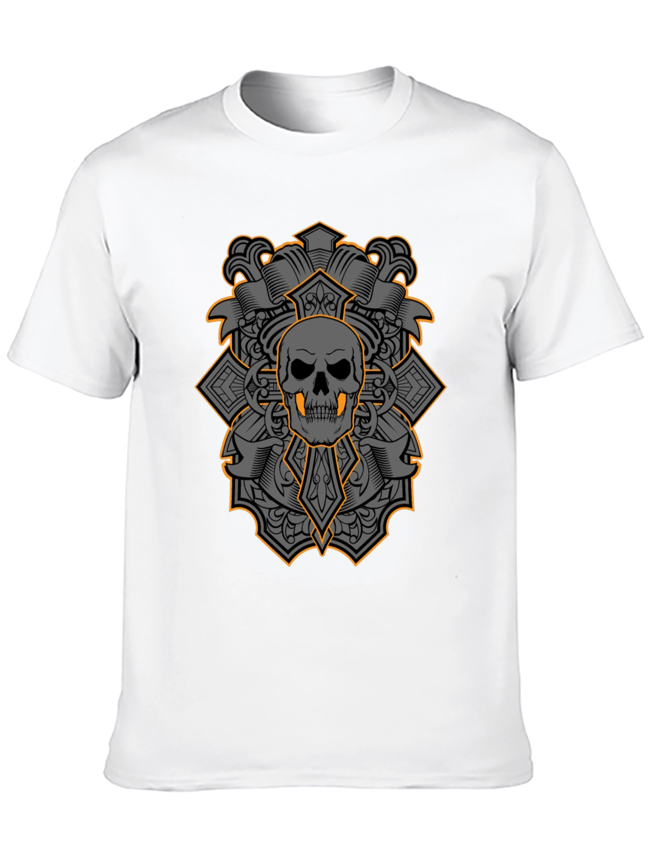 Skull & Crossbones Graphic Tee - Bold Gothic Style
