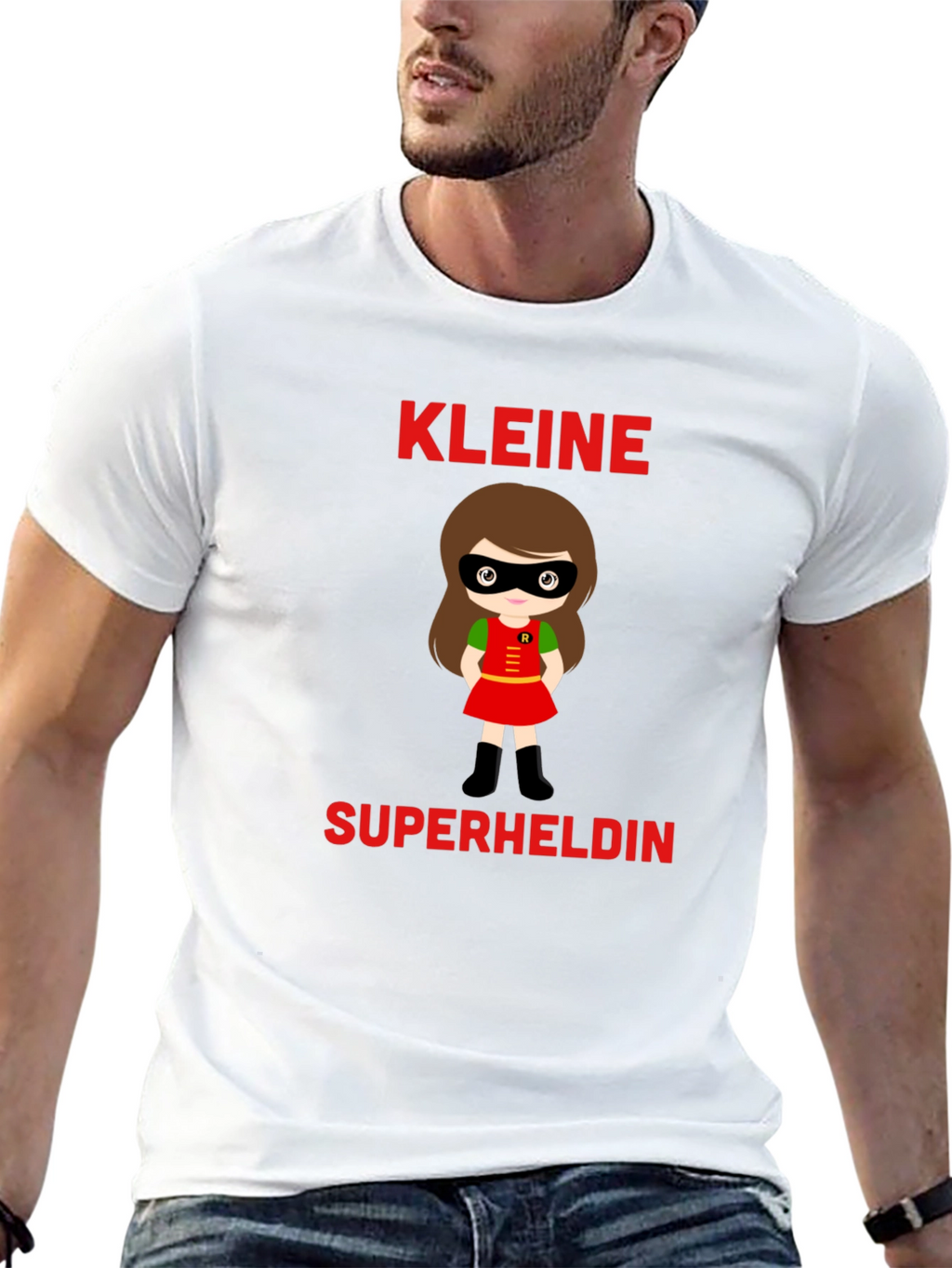 Kleine Superheldin T-Shirt - Cute Superhero Girl Tee