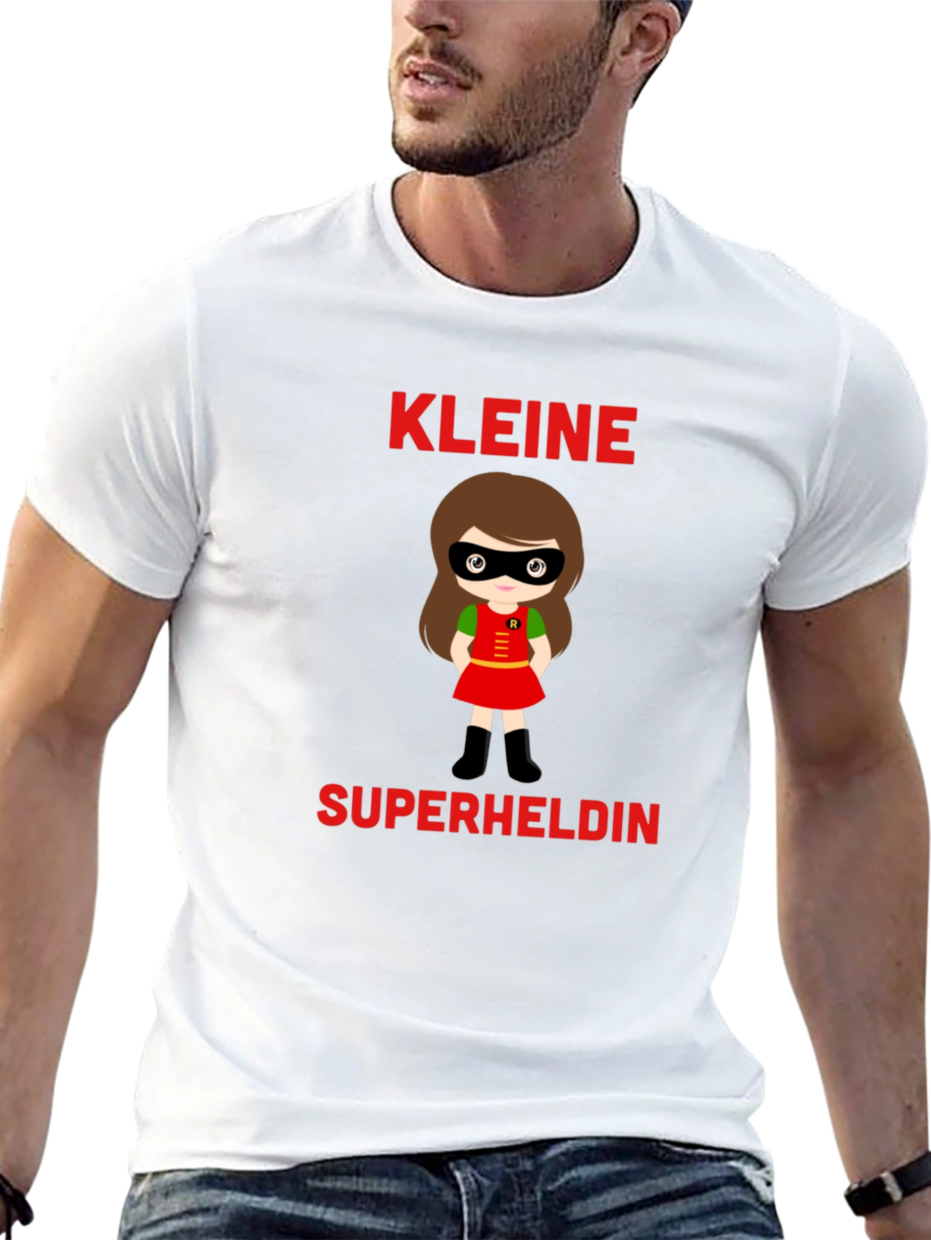 Kleine Superheldin T-Shirt - Cute Superhero Girl Tee