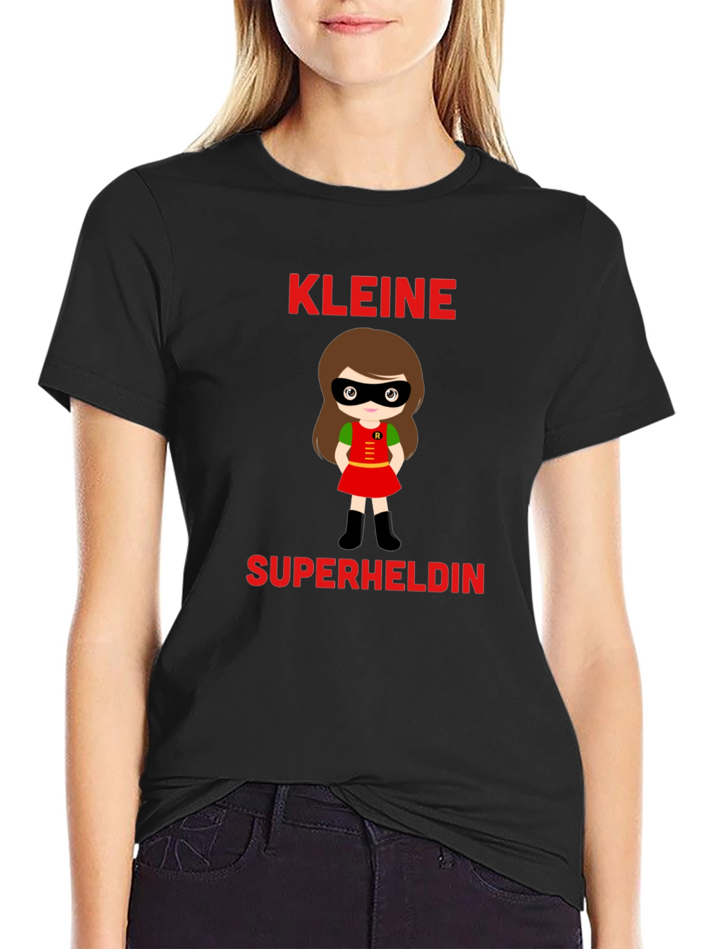 Kleine Superheldin T-Shirt - Cute Superhero Girl Tee