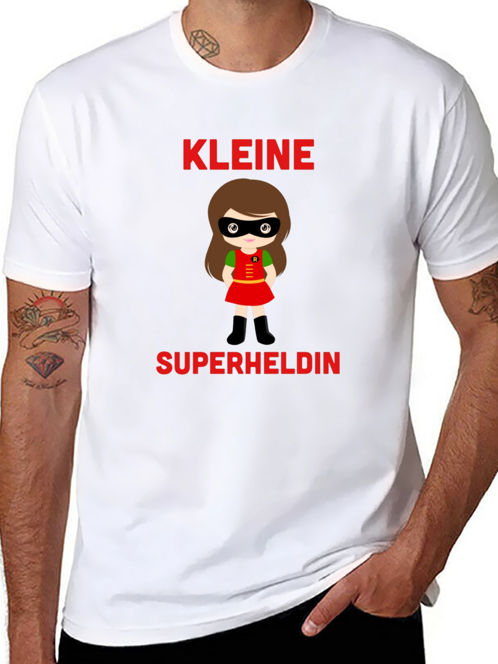 Kleine Superheldin T-Shirt - Cute Superhero Girl Tee