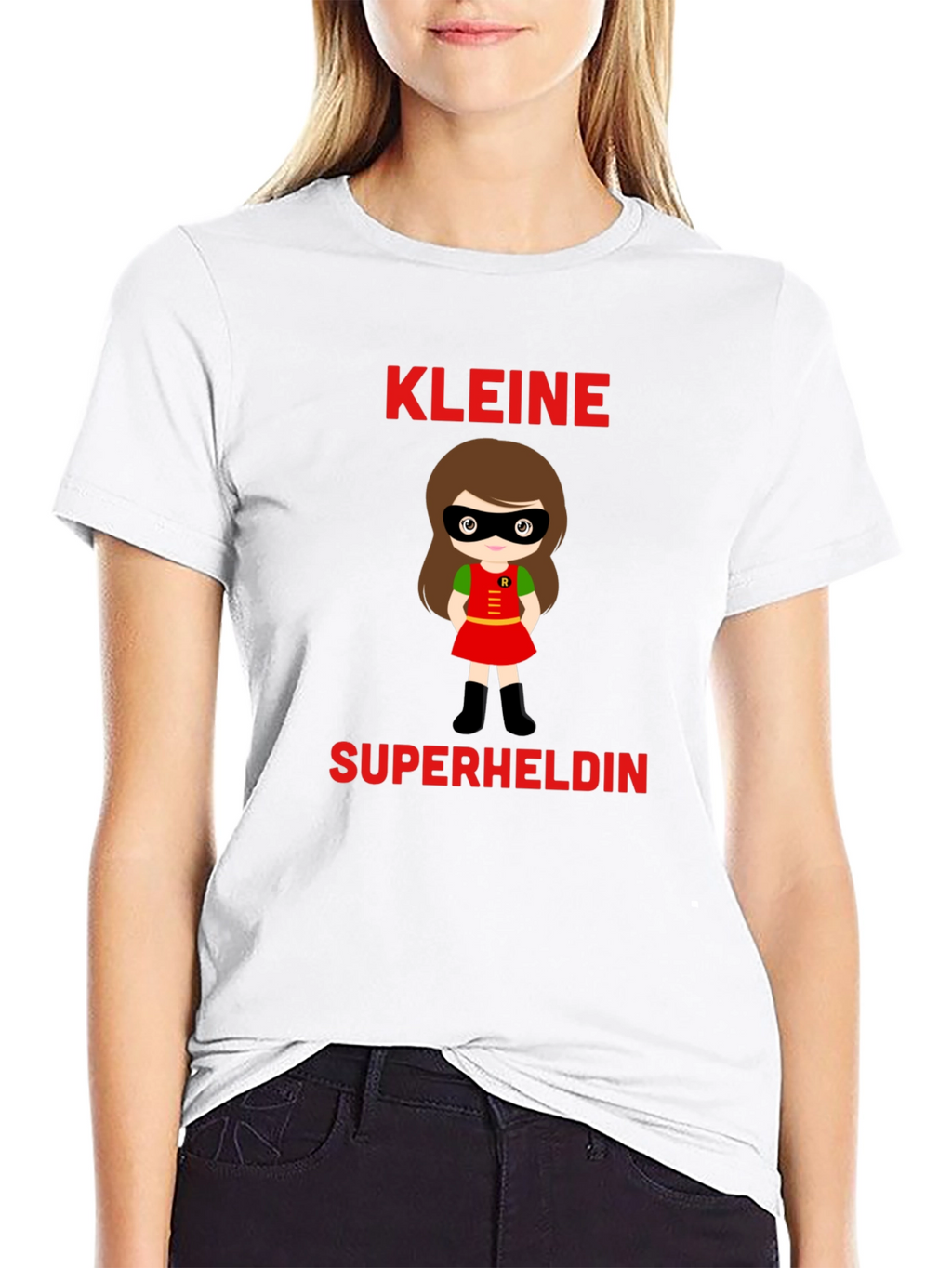 Kleine Superheldin T-Shirt - Cute Superhero Girl Tee
