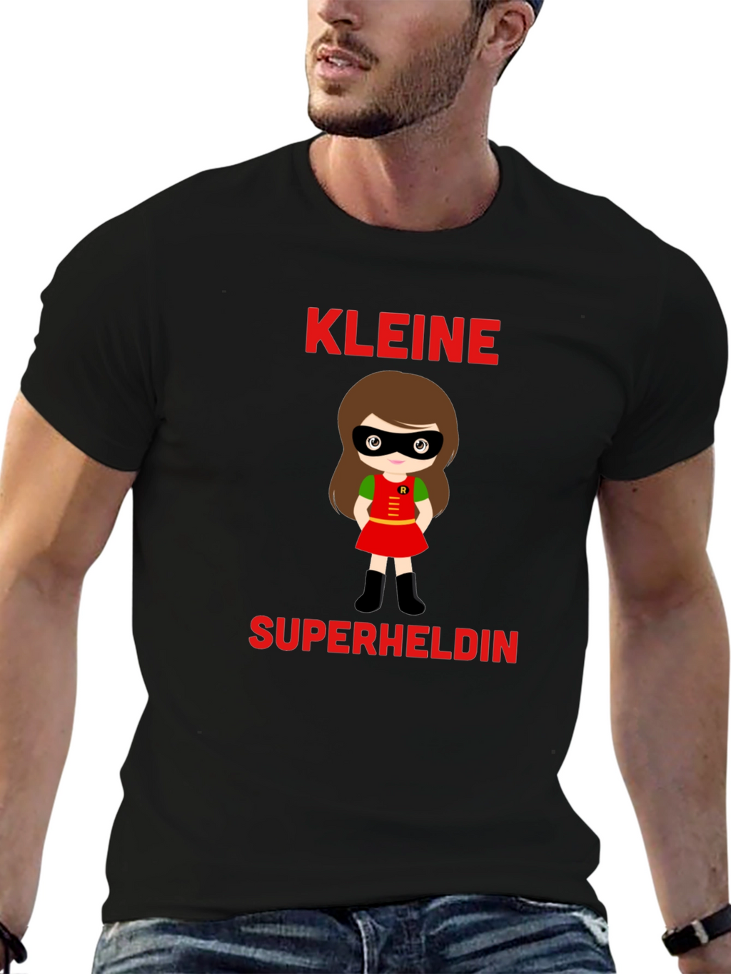 Kleine Superheldin T-Shirt - Cute Superhero Girl Tee