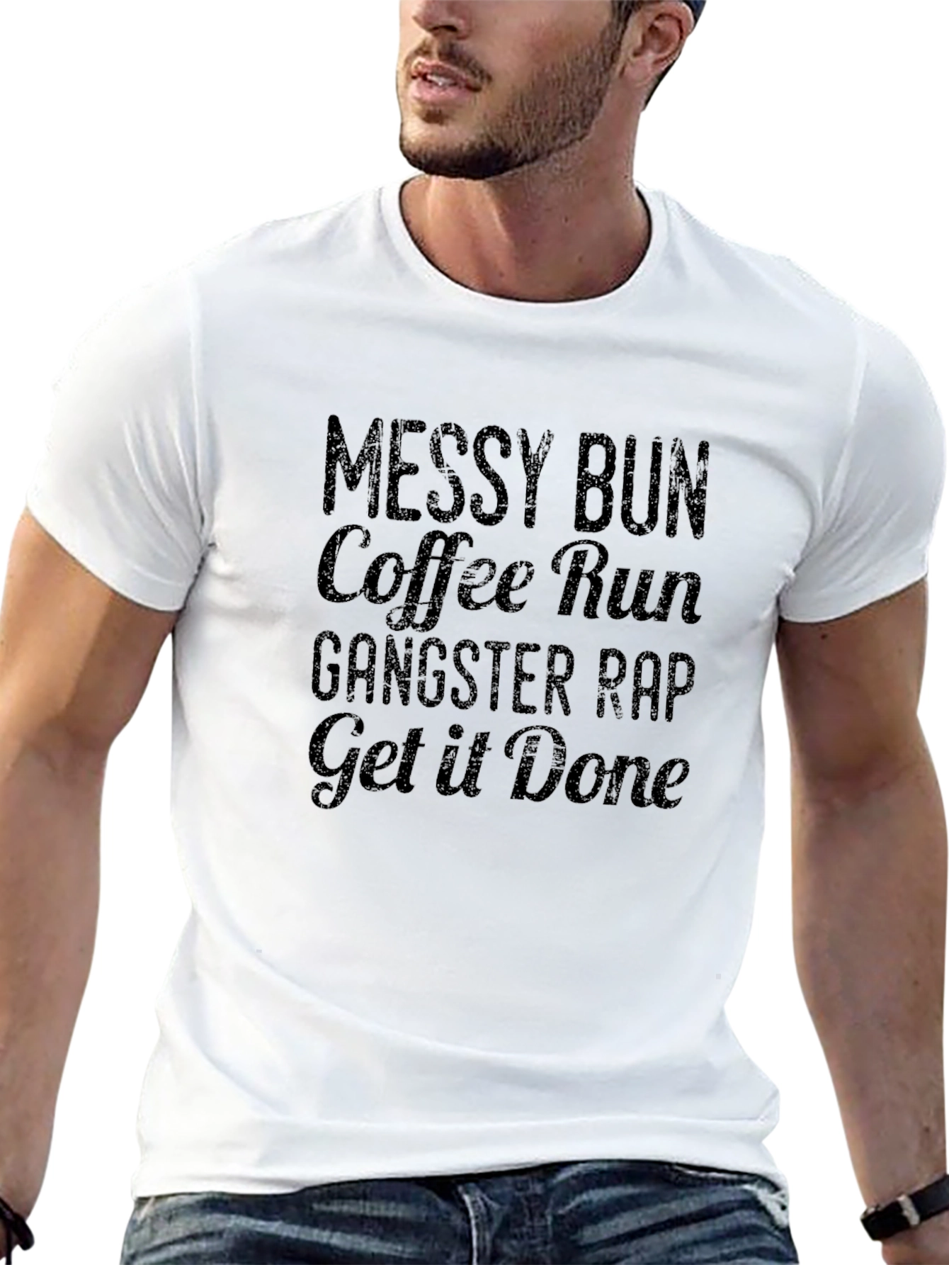 Messy Bun Coffee Run T-Shirt