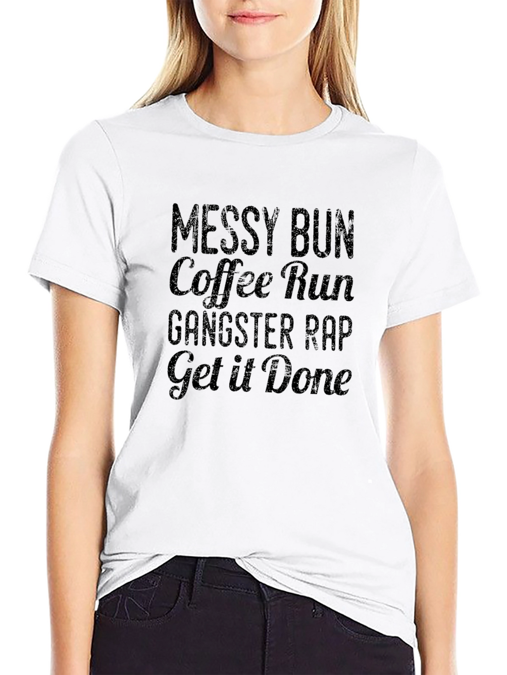 Messy Bun Coffee Run T-Shirt