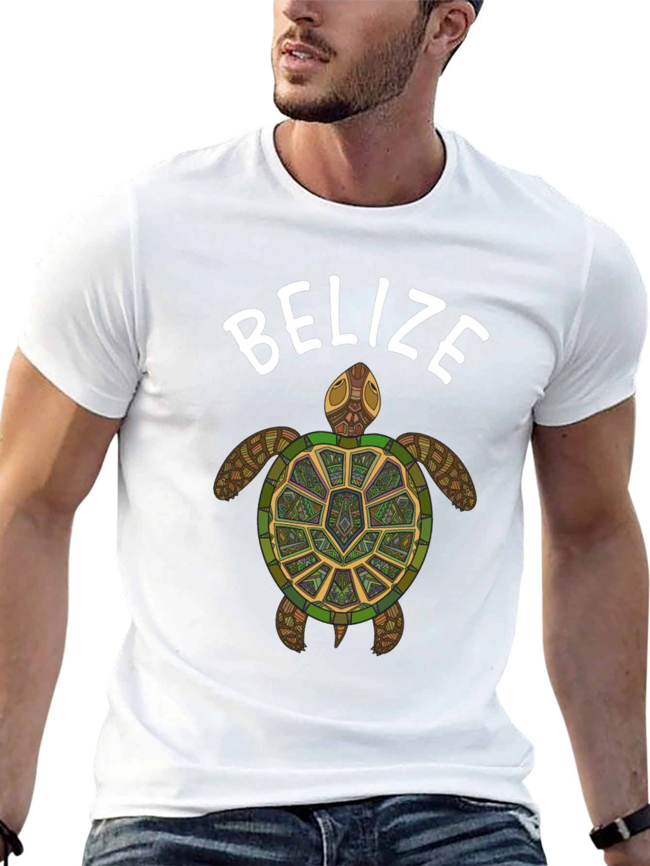 Belize Turtle Graphic Tee - Stylish Casual Wear
