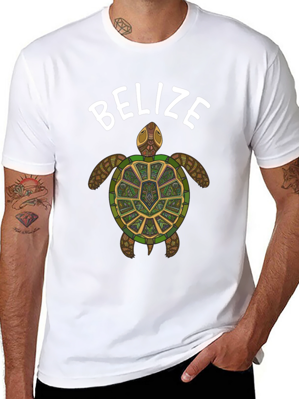 Belize Turtle Graphic Tee - Stylish Casual Wear