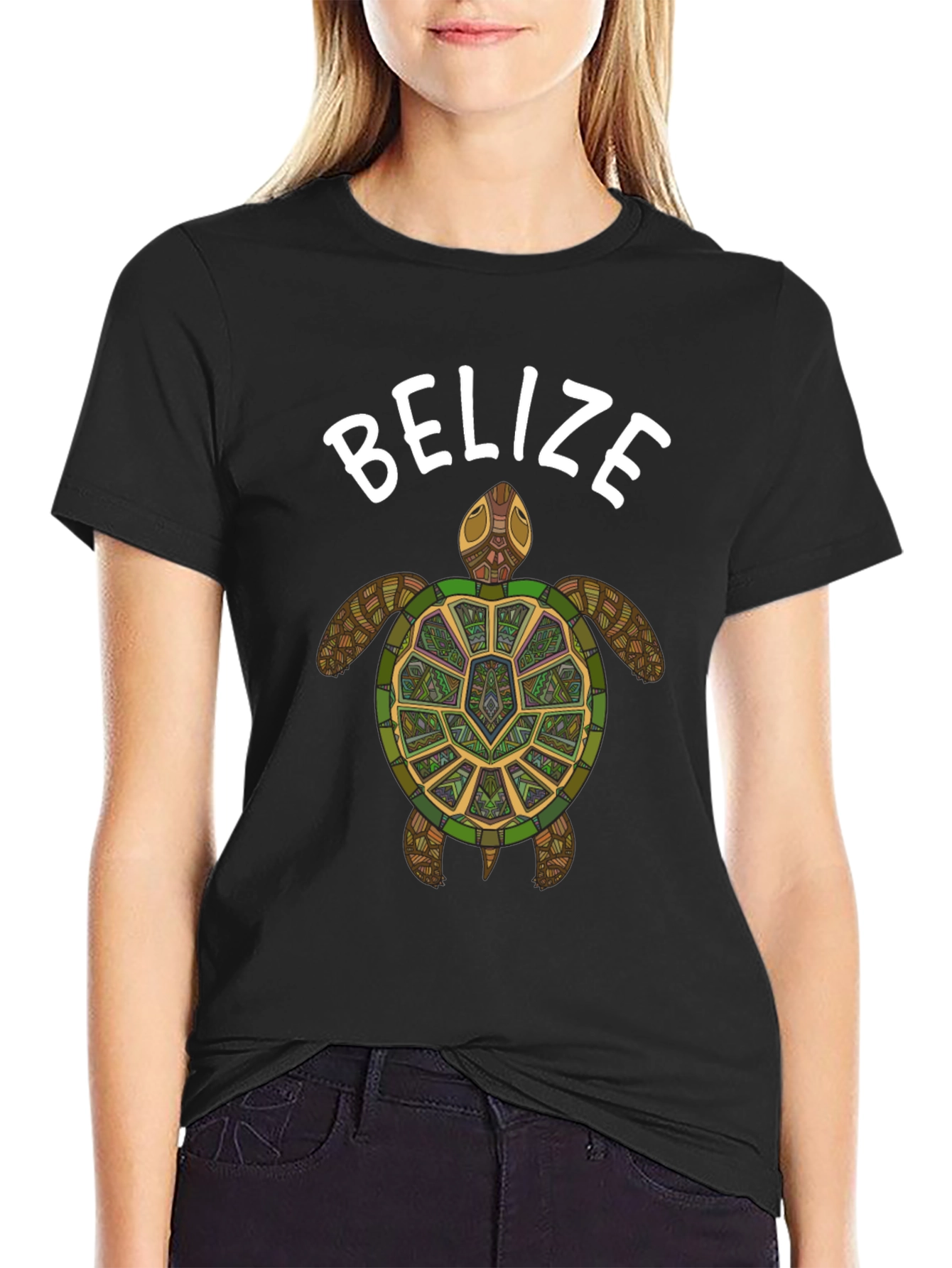 Belize Turtle Graphic Tee - Stylish Casual Wear