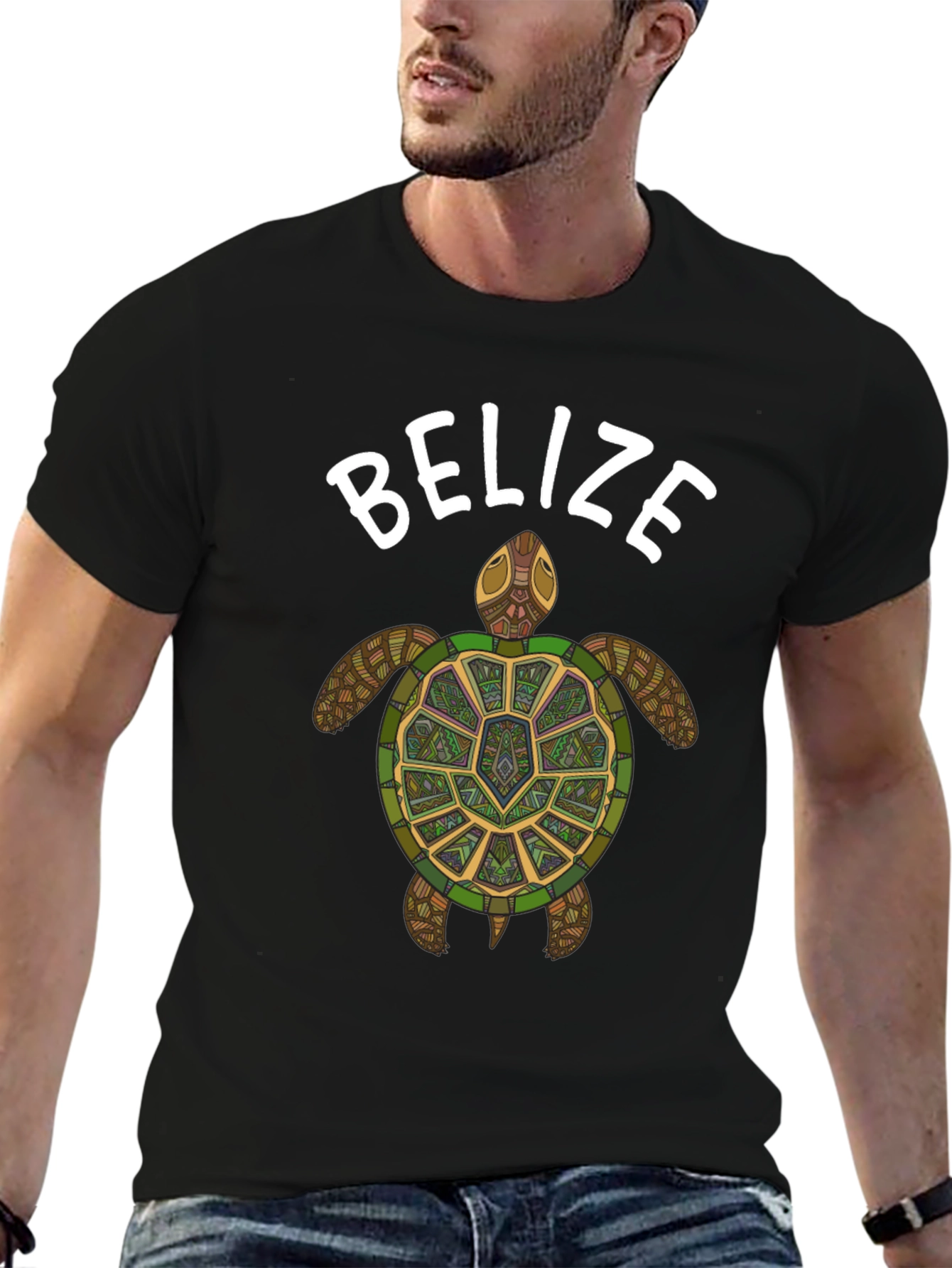Belize Turtle Graphic Tee - Stylish Casual Wear