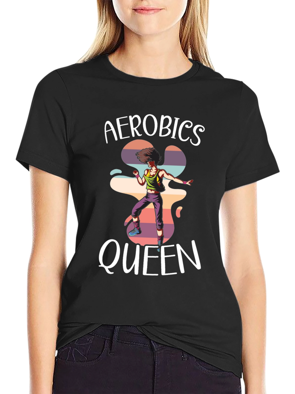 Aerobics Queen T-Shirt - Retro Style
