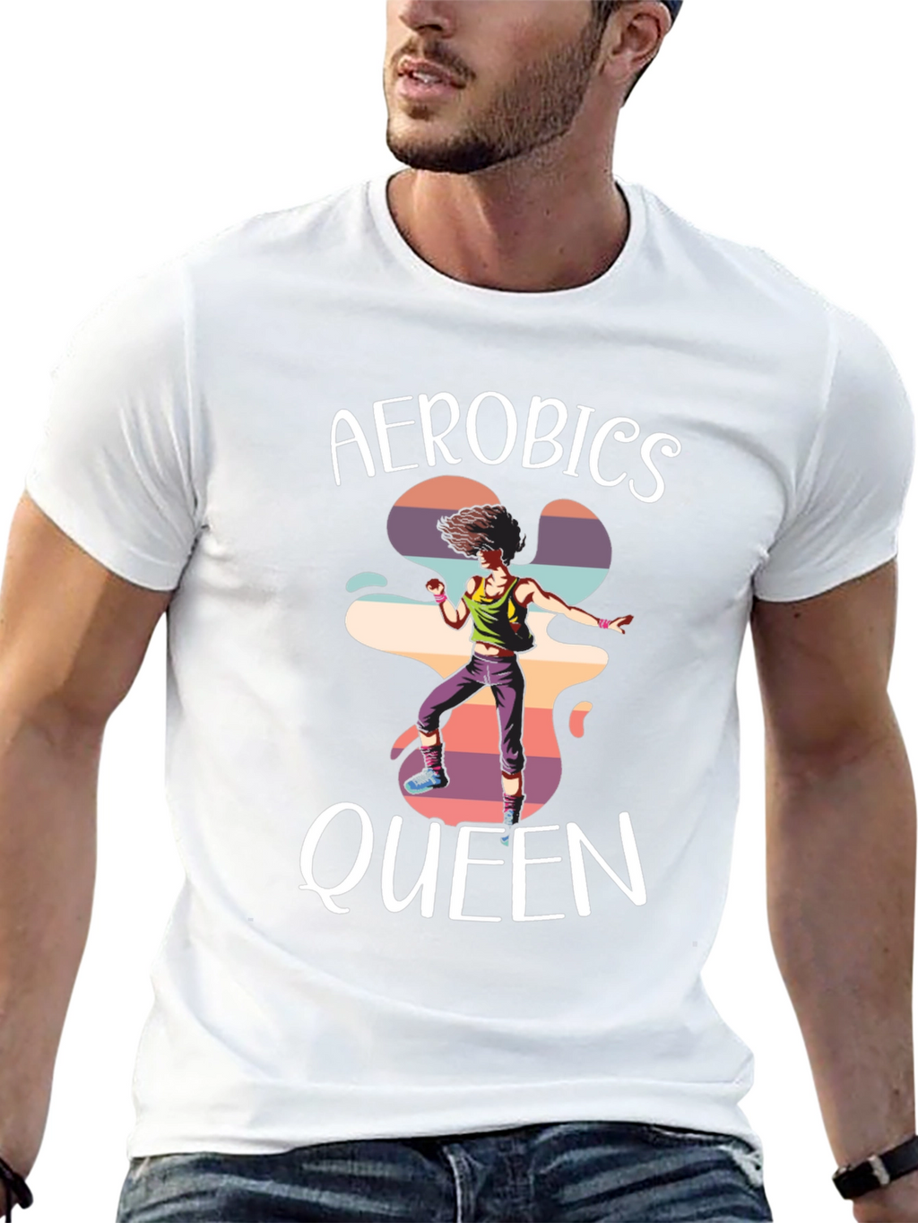 Aerobics Queen T-Shirt - Retro Style