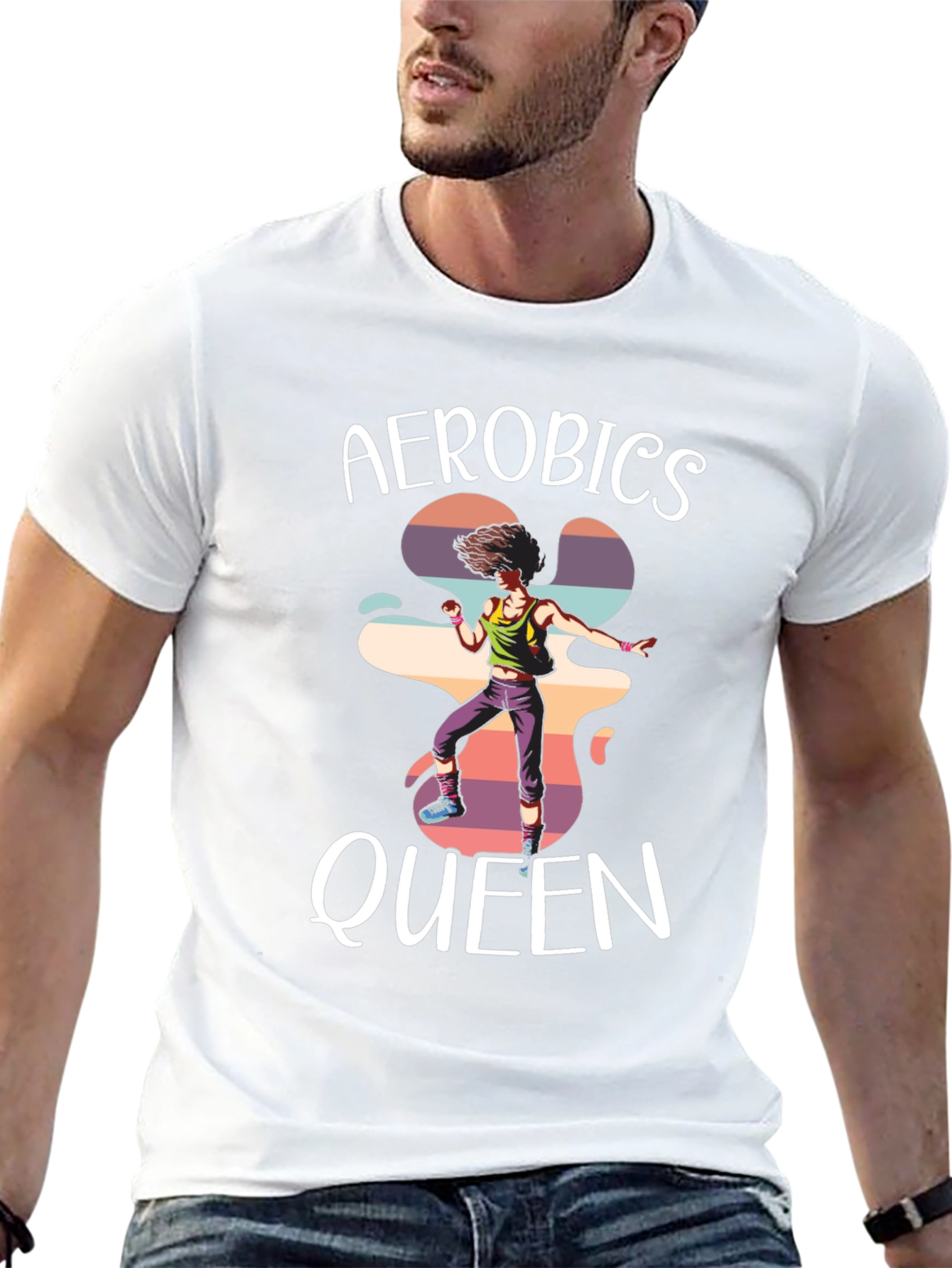 Aerobics Queen T-Shirt - Retro Style